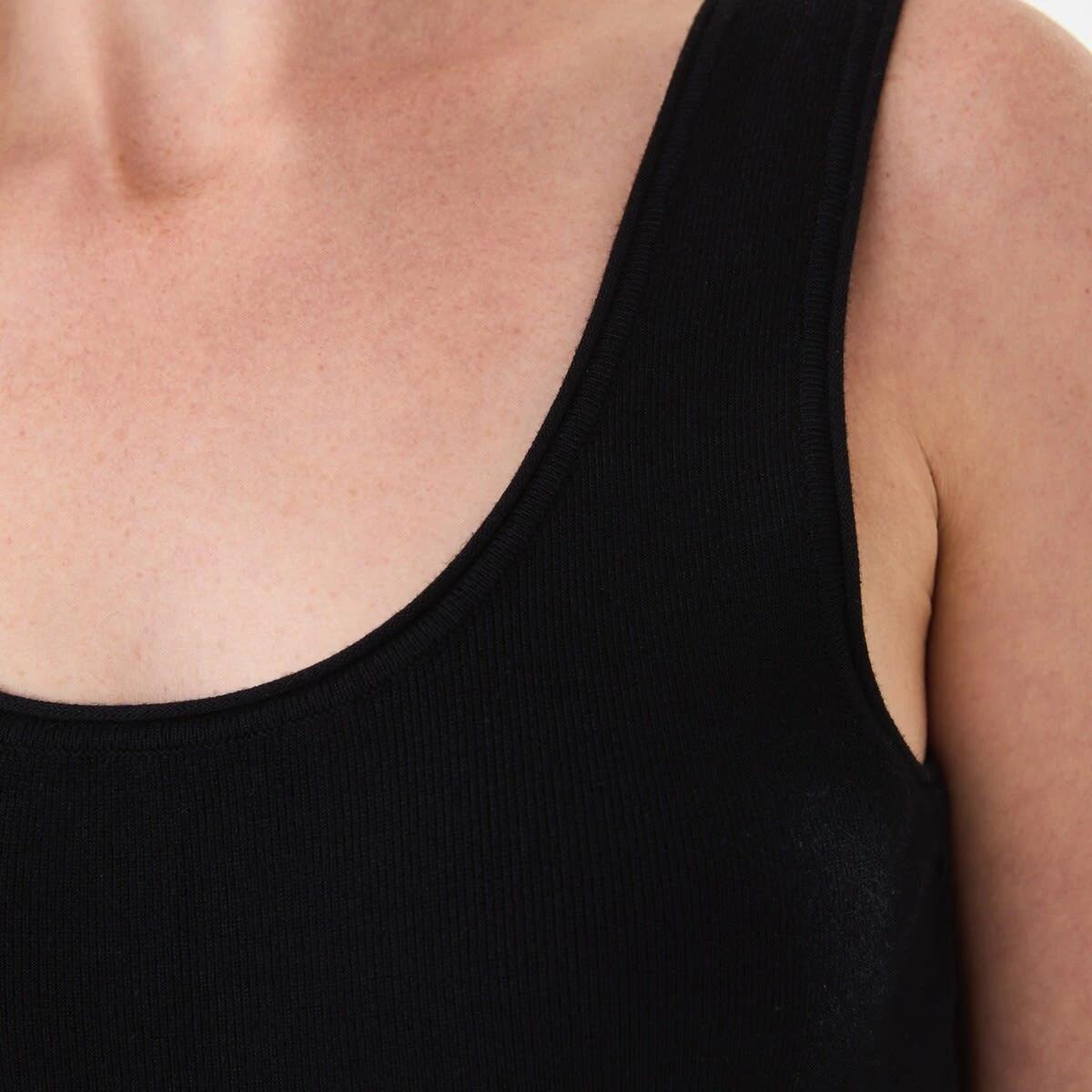 5 Sleeveless True Knit Scoop Neck Tank Black, 5 of 5