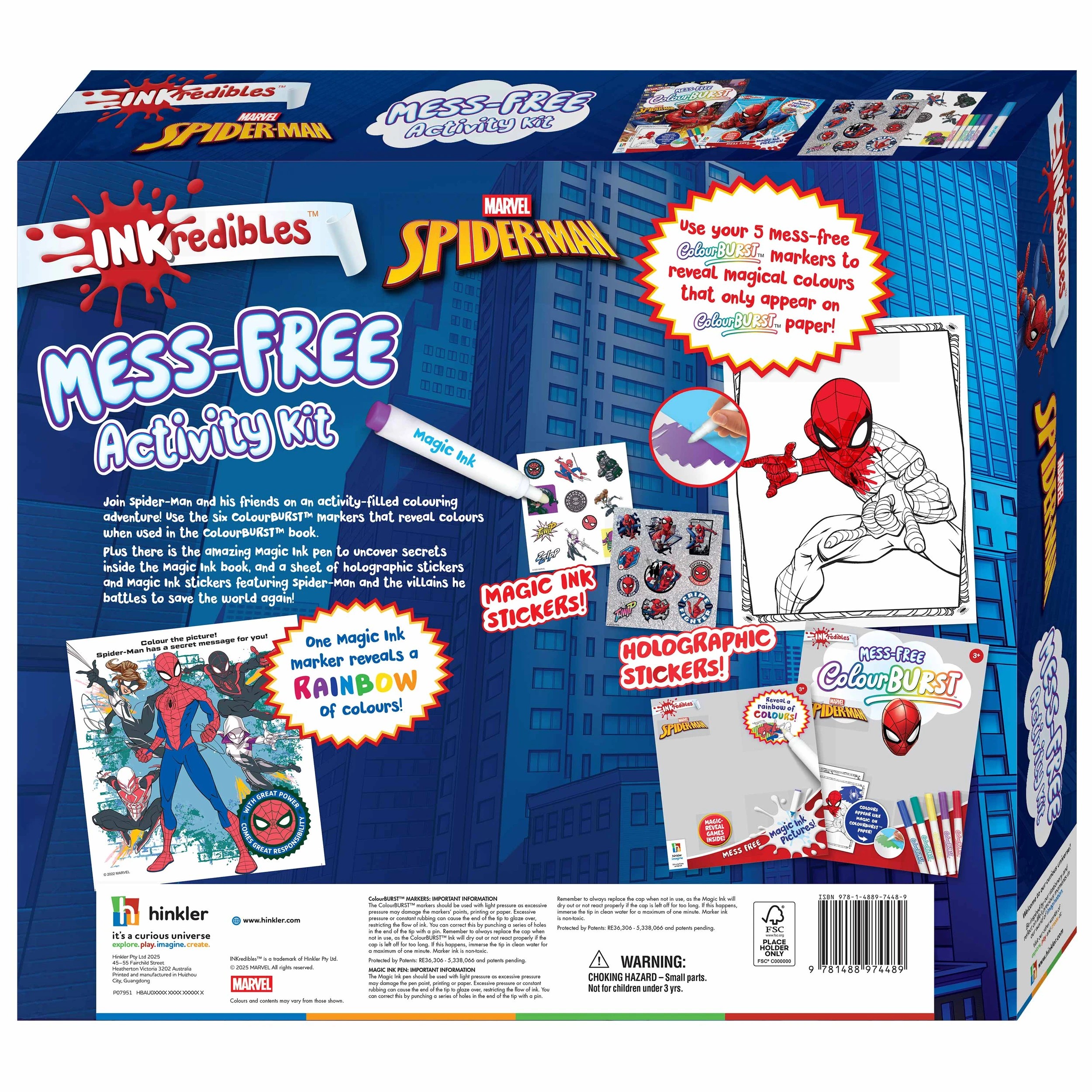 2 INKredibles Marvel Spider-Man Mess-Free Activity Kit - Book, 2 of 9