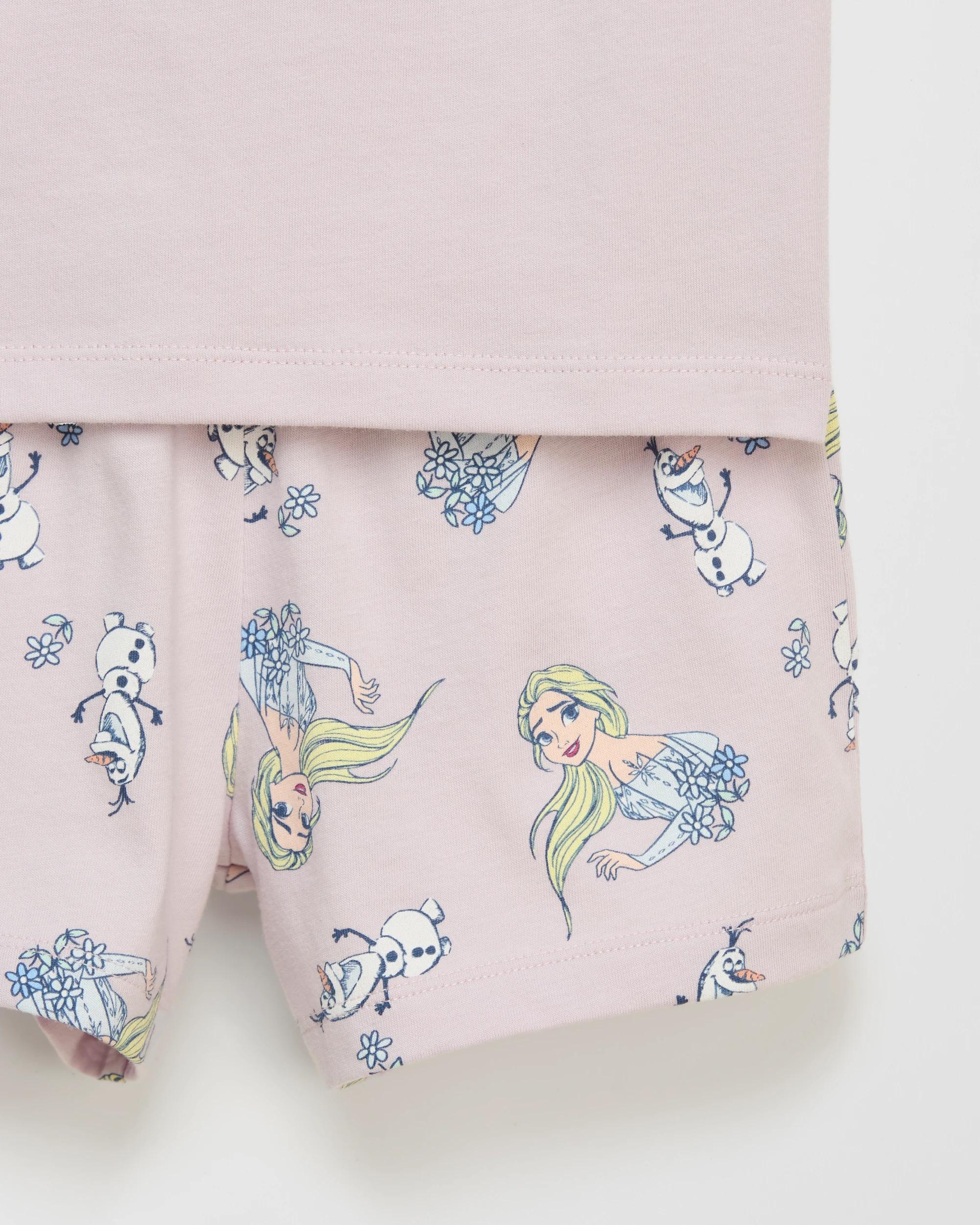 7 Disney Frozen Australian Cotton Younger Girls Pyjama Set Gift Pack FROZEN, 7 of 8