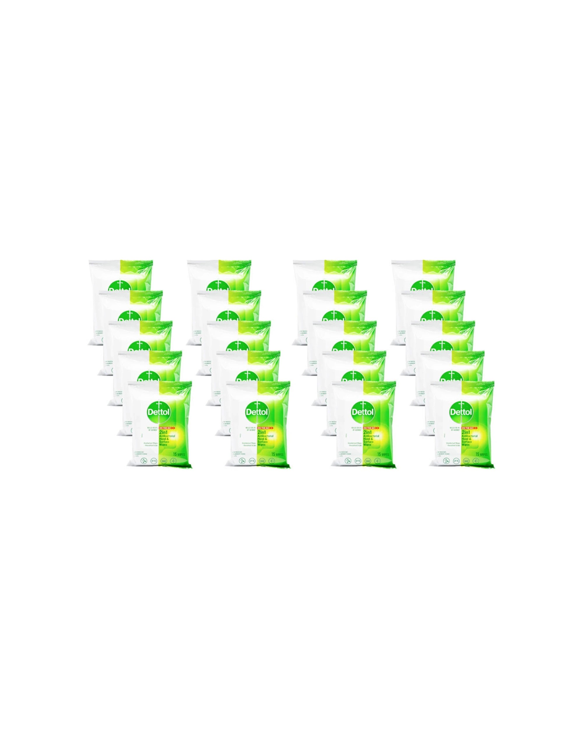 1 Dettol Antibacterial Hand And Surface Wipes 300 Pack Dermatology - Multi, 1 of 3