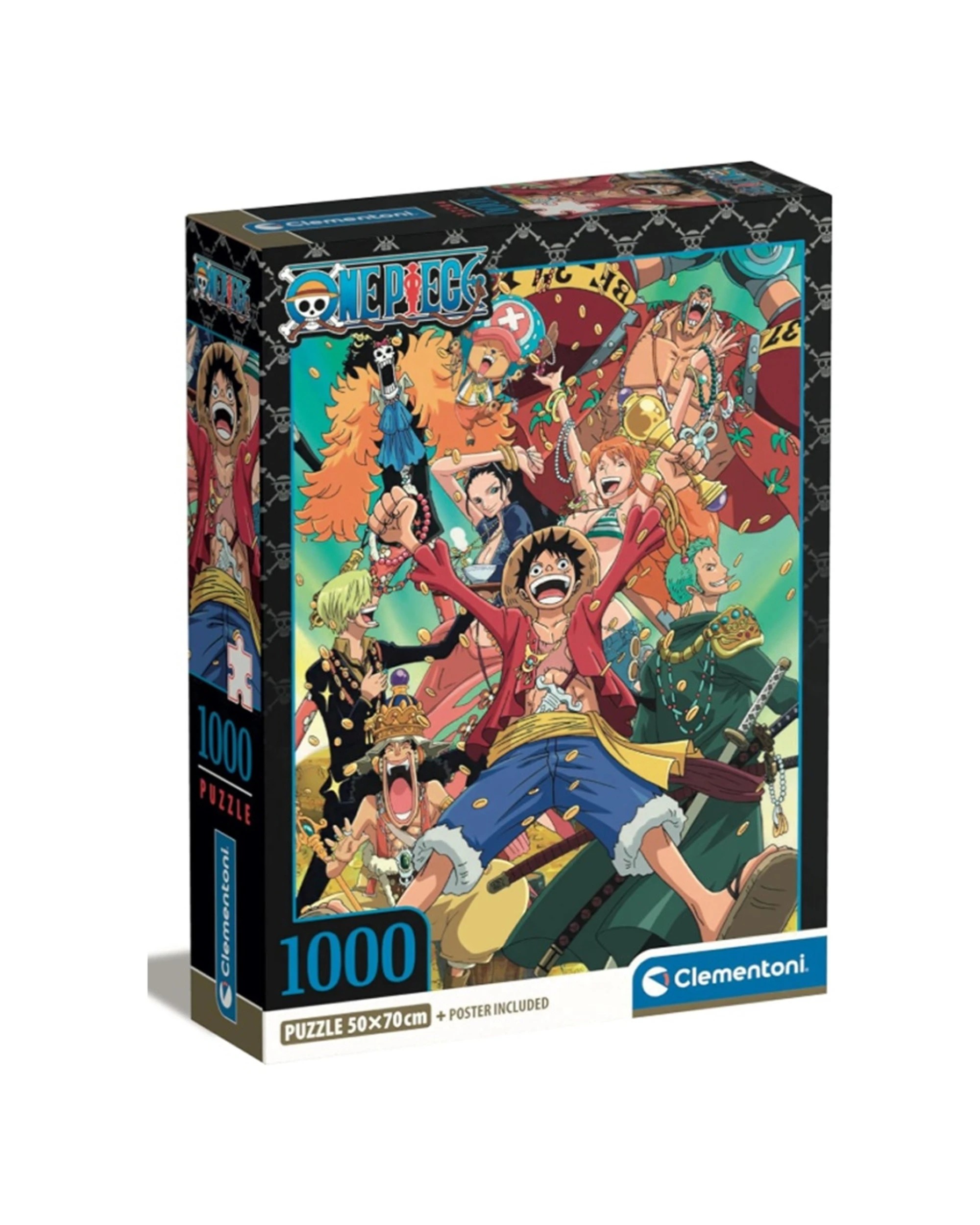 1 Clementoni One Piece 1000pc Jigsaw Puzzle Set 50x70cm Design 2 - Multi, 1 of 3