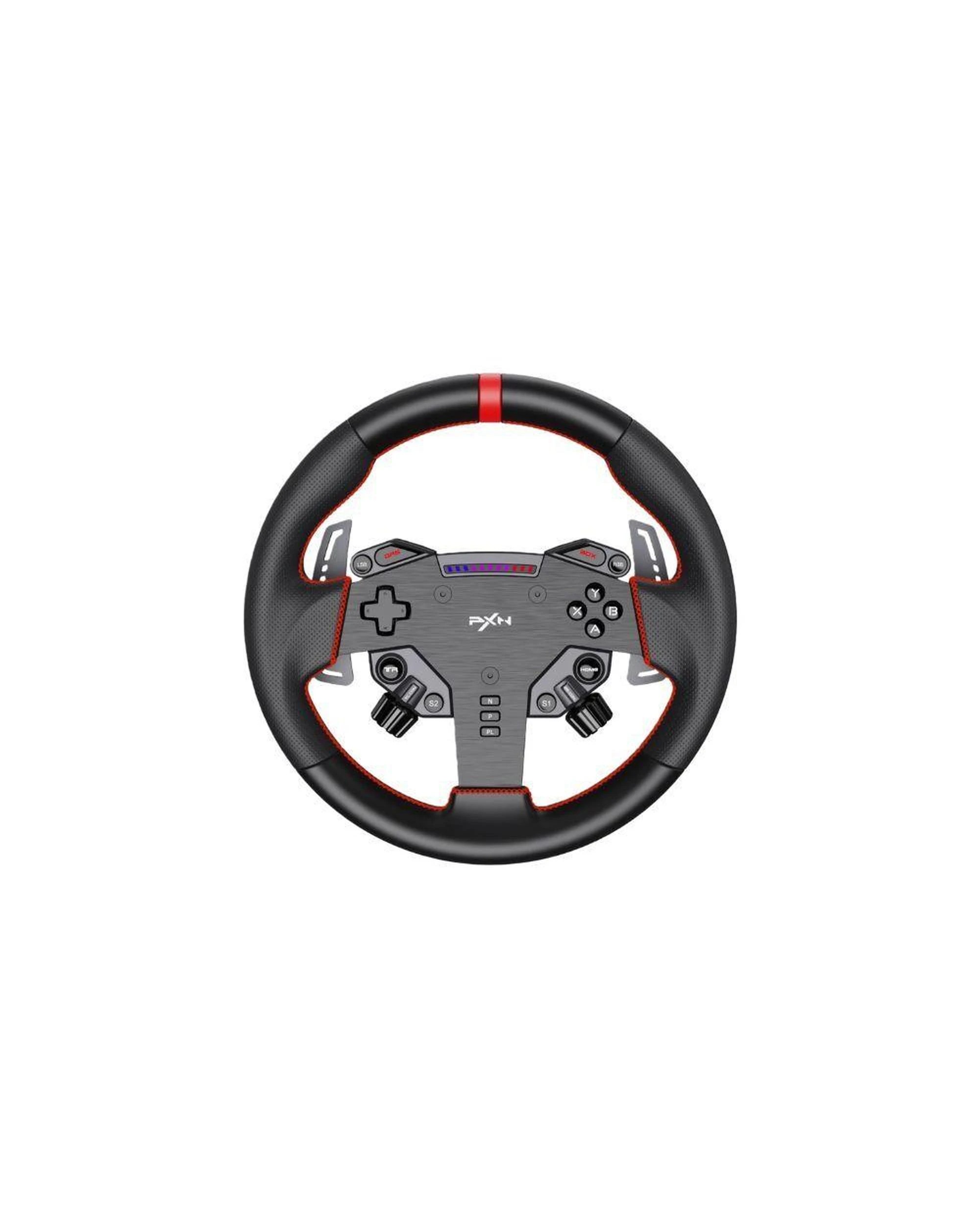 1 PXN W AS 280mm Racing Steering Wheel with LED RPM and Quick Release, 1 of 3