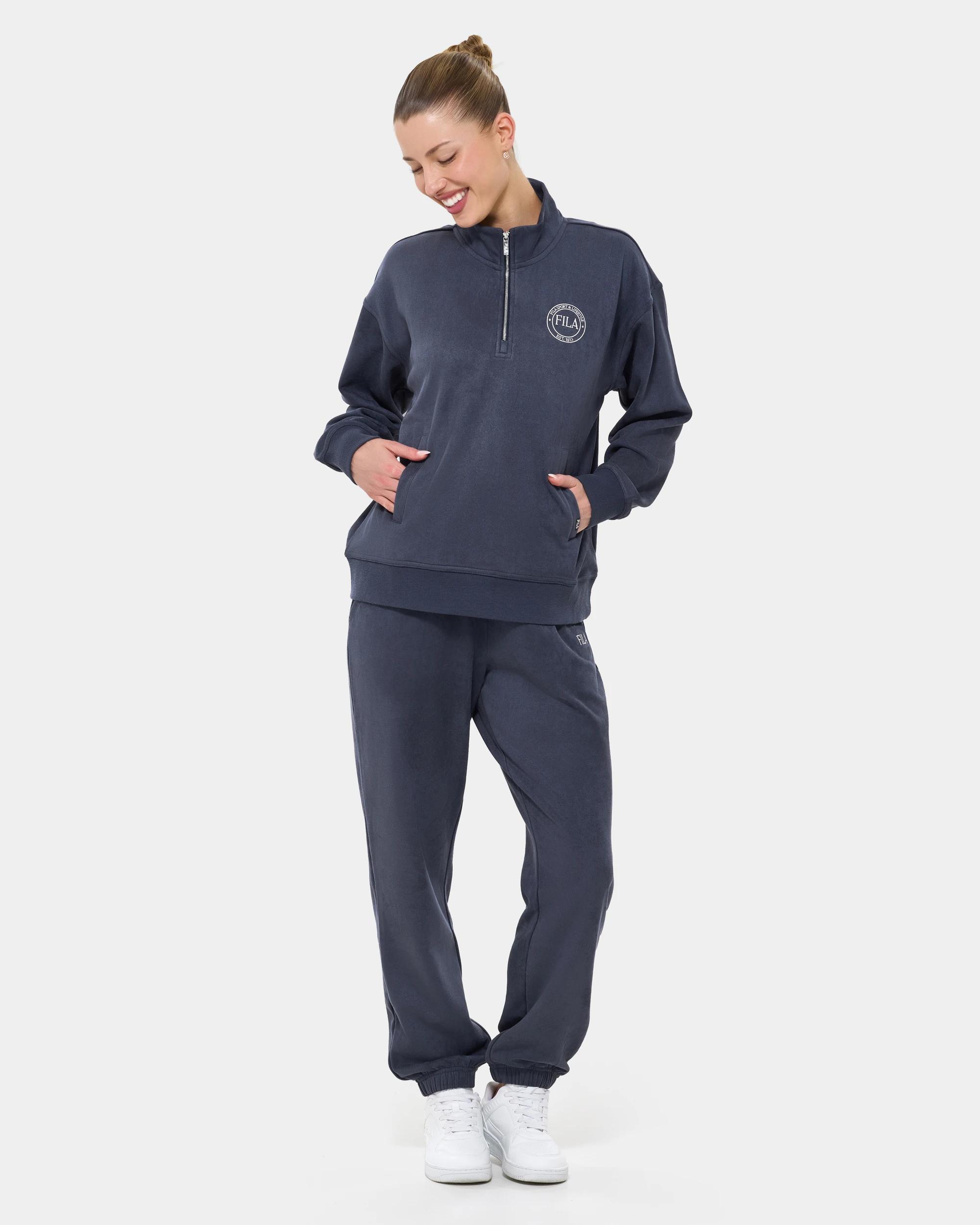 2 Fila Alba Quarter Zip Jumper ODYSSEY GREY, 2 of 7