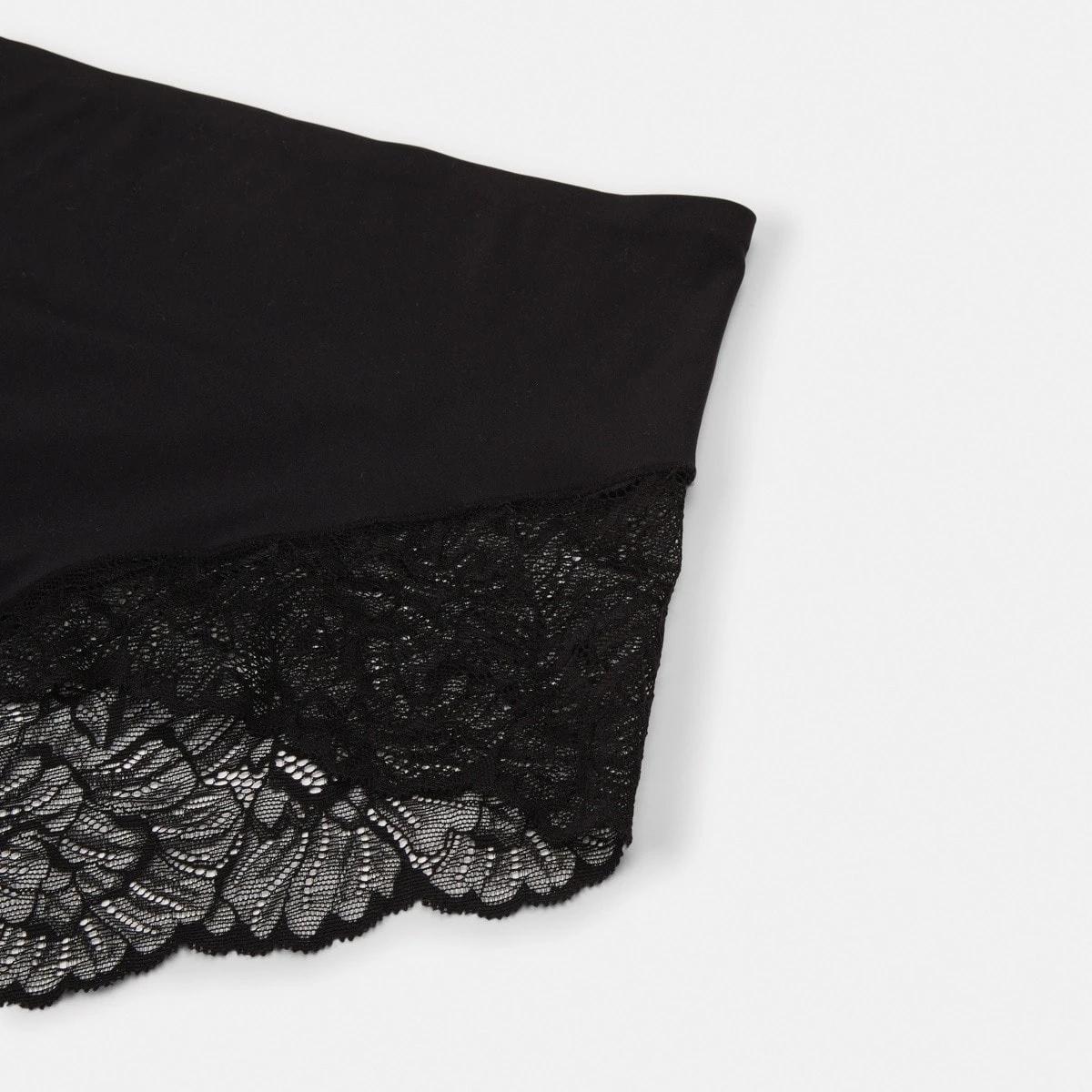 6 3 Pack No Show Lace Full Briefs BLACK, BLACK, BLACK, 6 of 6