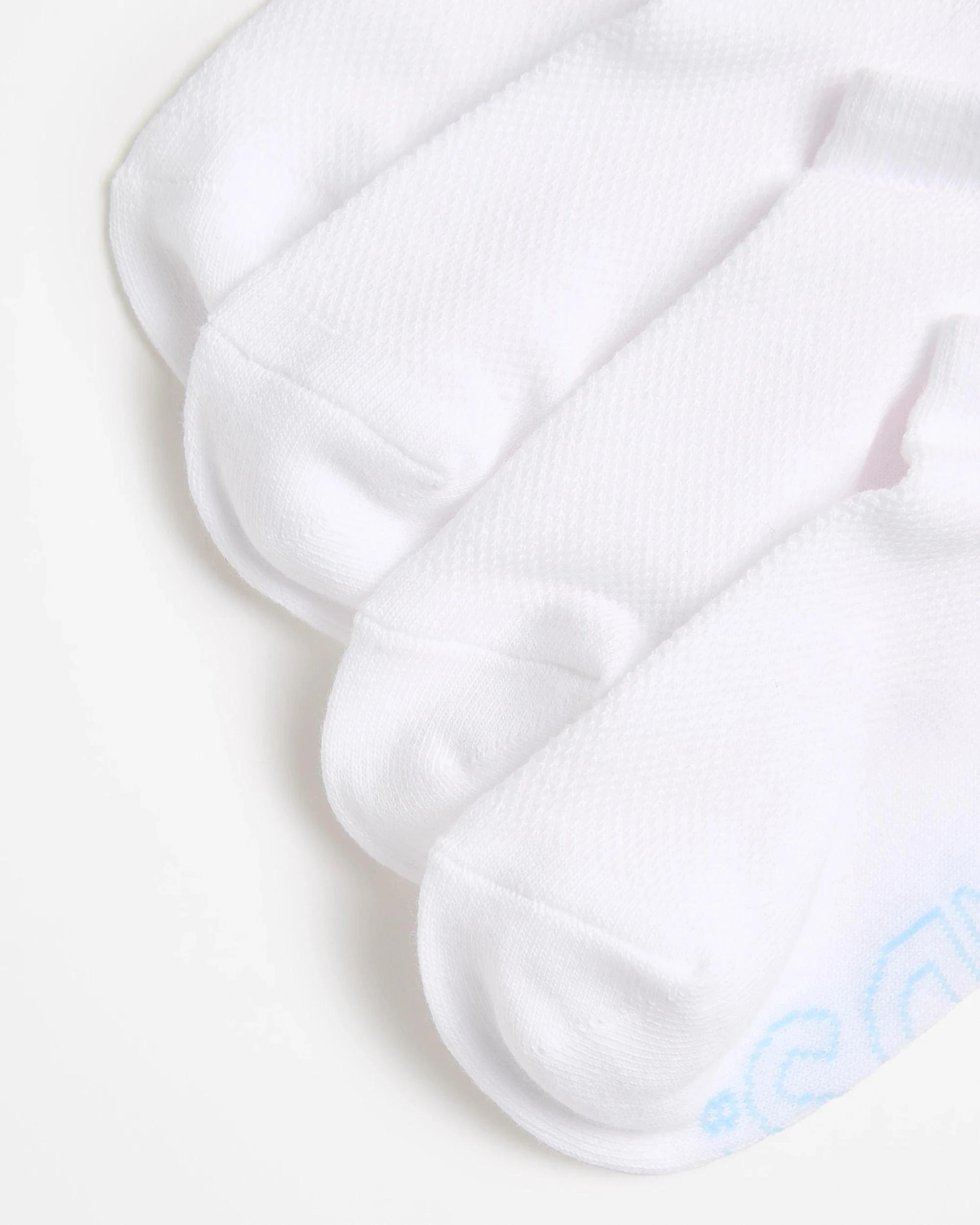 2 Women's Logo Lightweight No Show Socks 4 Pack - Bonds WHITE, 2 of 3