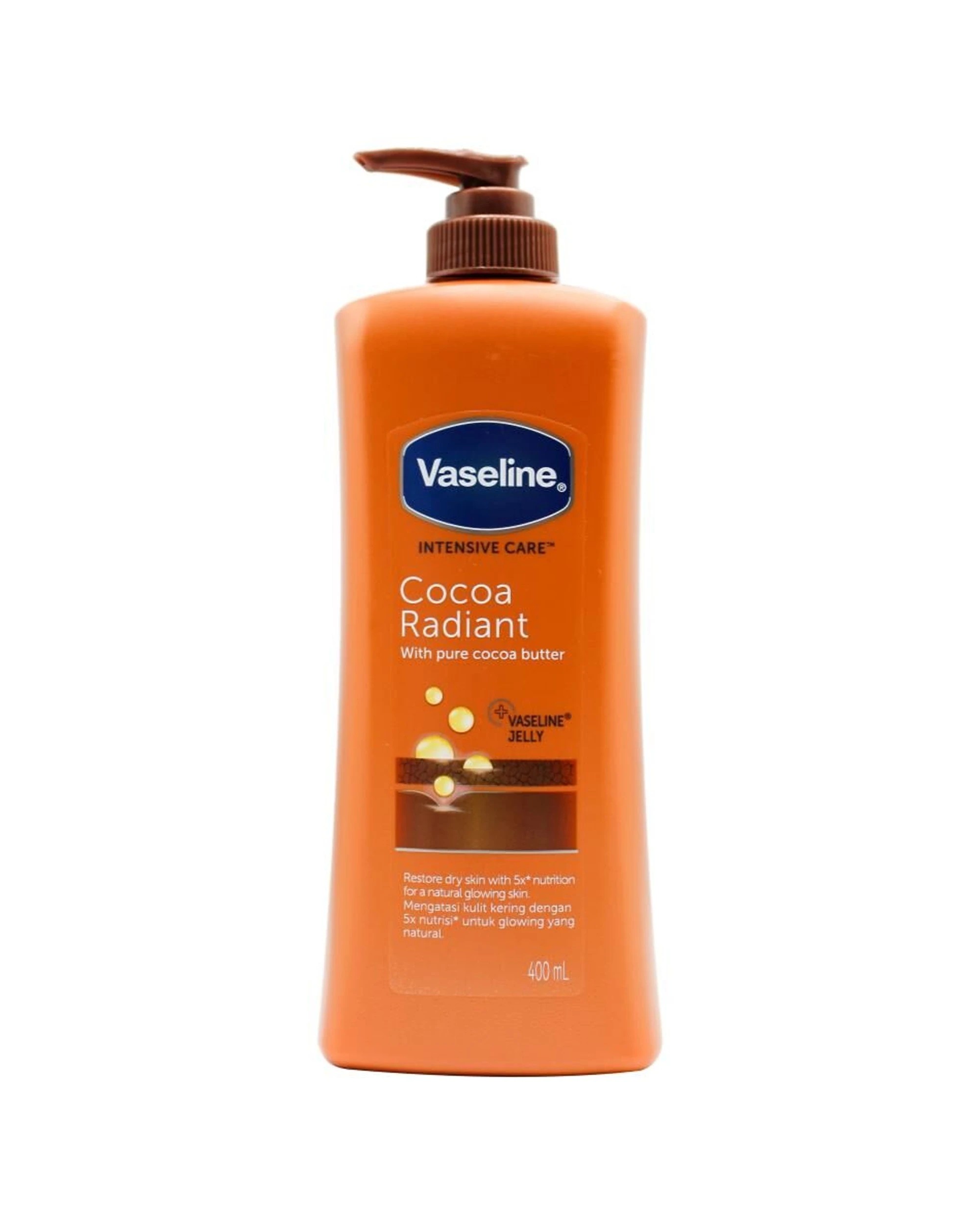 2 Vaseline Intensive Care Cocoa Radiant Body Lotion 6PK 400ml Pure Cocoa - Orange, 2 of 4