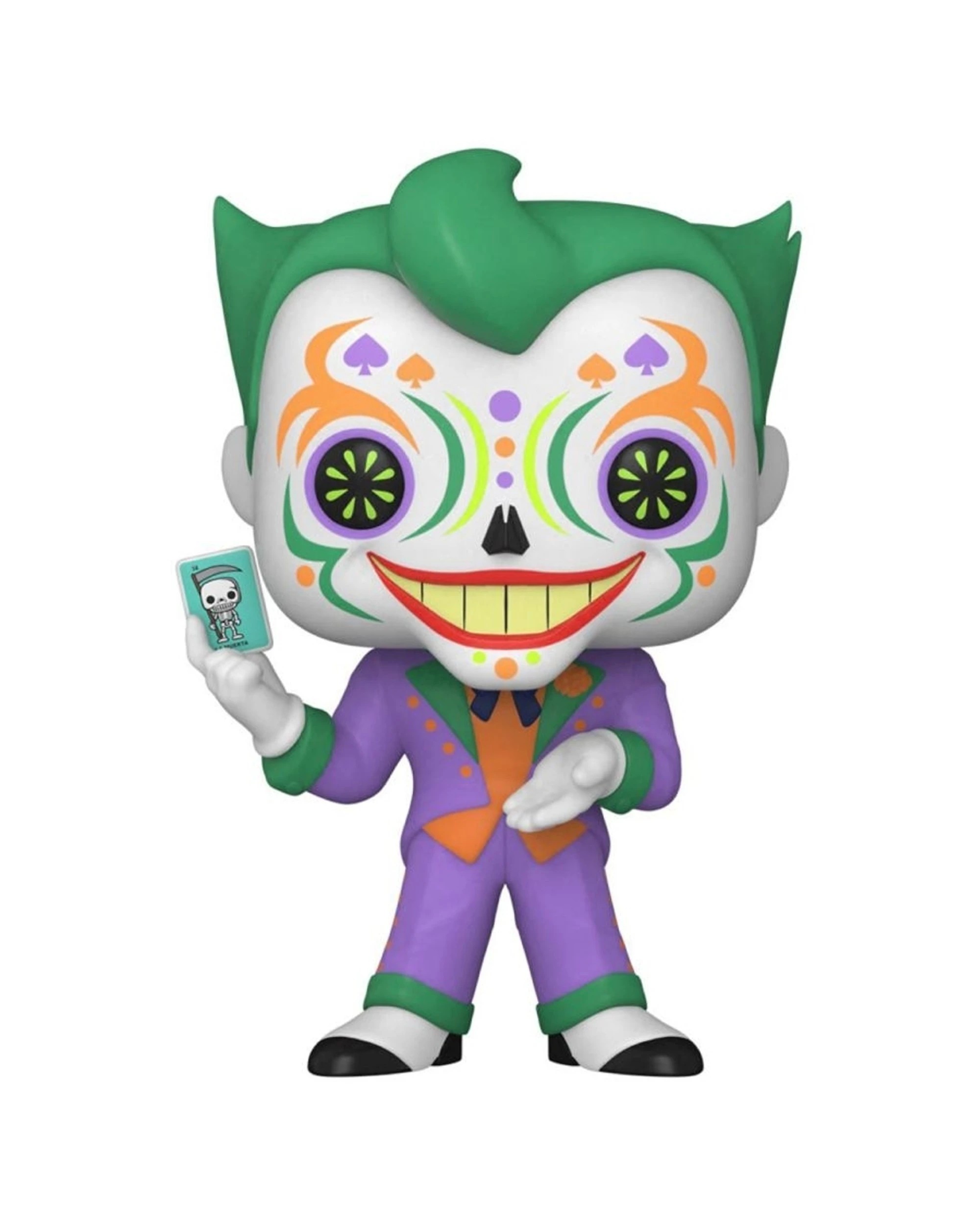 1 Pop Batman - Joker Dia De Los DC Vinyl Figure 10cm Action Figure With Card - Multi, 1 of 3