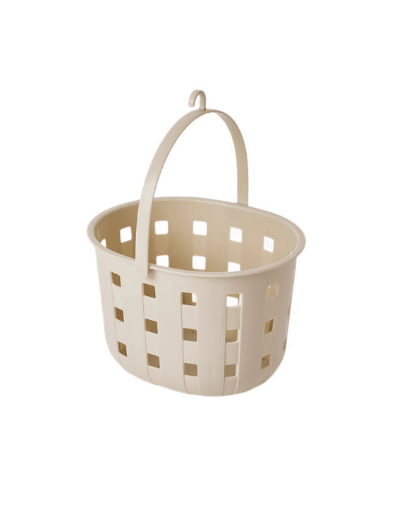 Trellis Peg Basket - Beige - Beige - One Size