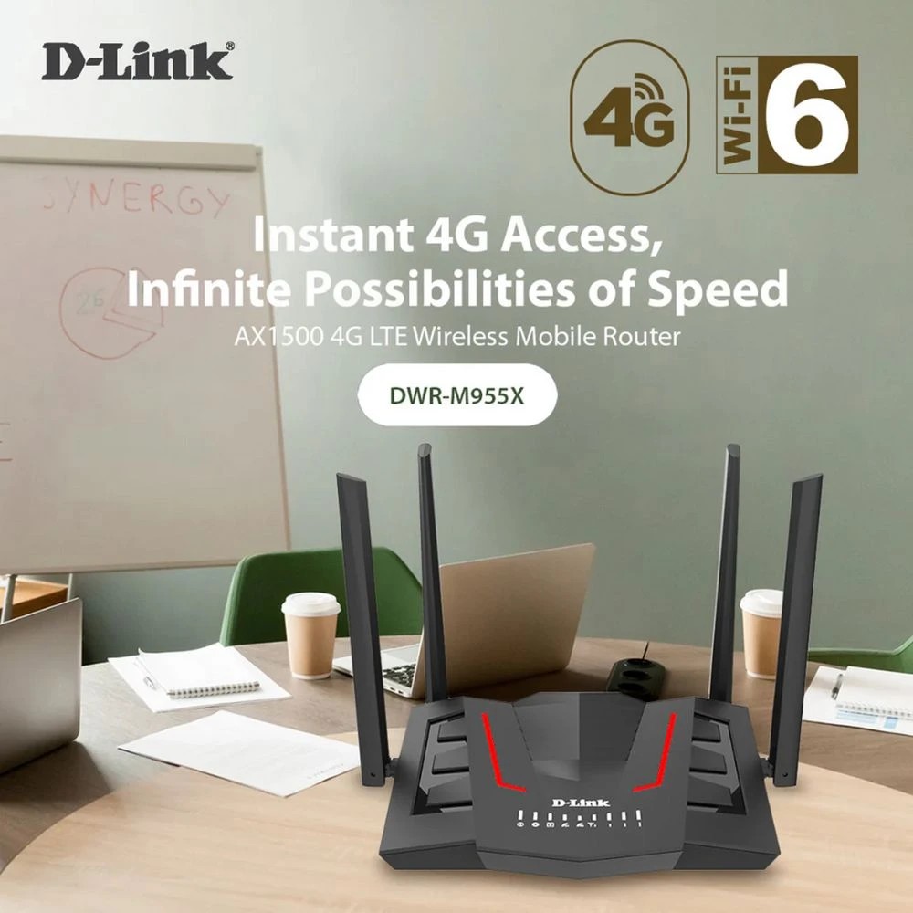 6 D-Link 4G LTE Wi-Fi 6 Mobile Router M955X, 6 of 6