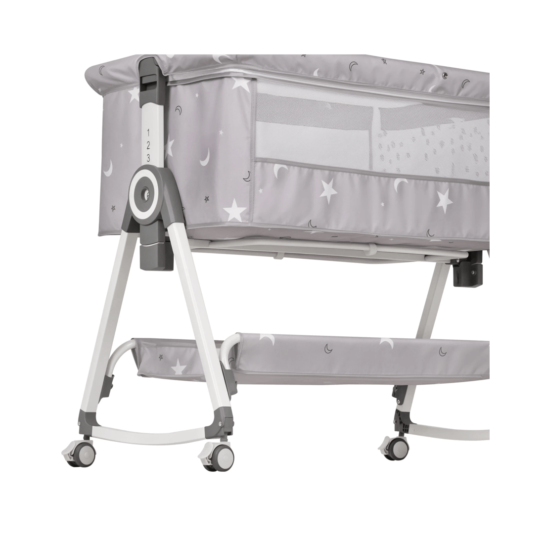 7 Advwin 3 in 1 Baby Bassinets Bedside Crib with Mattress 6 Height Adjustable Bedside Bassinet for Newborn, 7 of 9