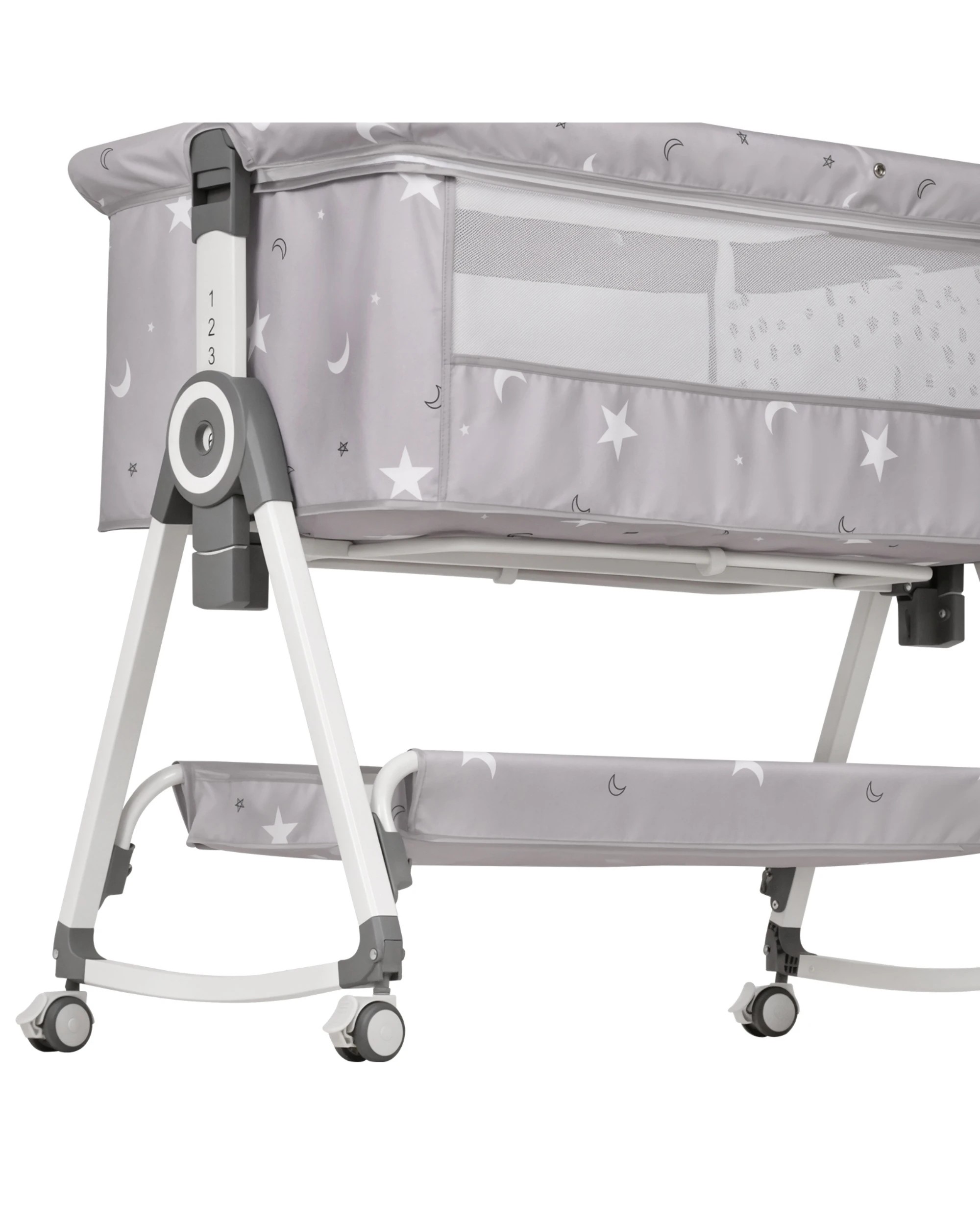 7 Advwin 3 in 1 Baby Bassinets Bedside Crib with Mattress 6 Height Adjustable Bedside Bassinet for Newborn, 7 of 9