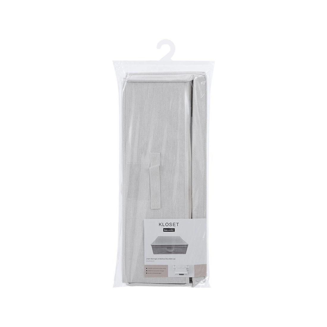 4 Boxsweden Kloset Linen Storage Underbed Box 4 Pack 55x44x18cm With Lid
 - plain, 4 of 6