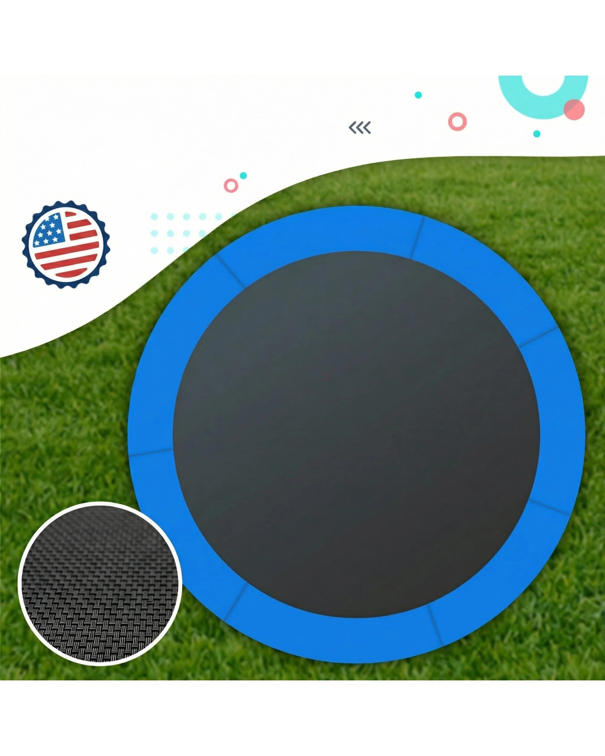 2 Kahuna Blizzard 12 ft Trampoline with Net - Blue, 2 of 7