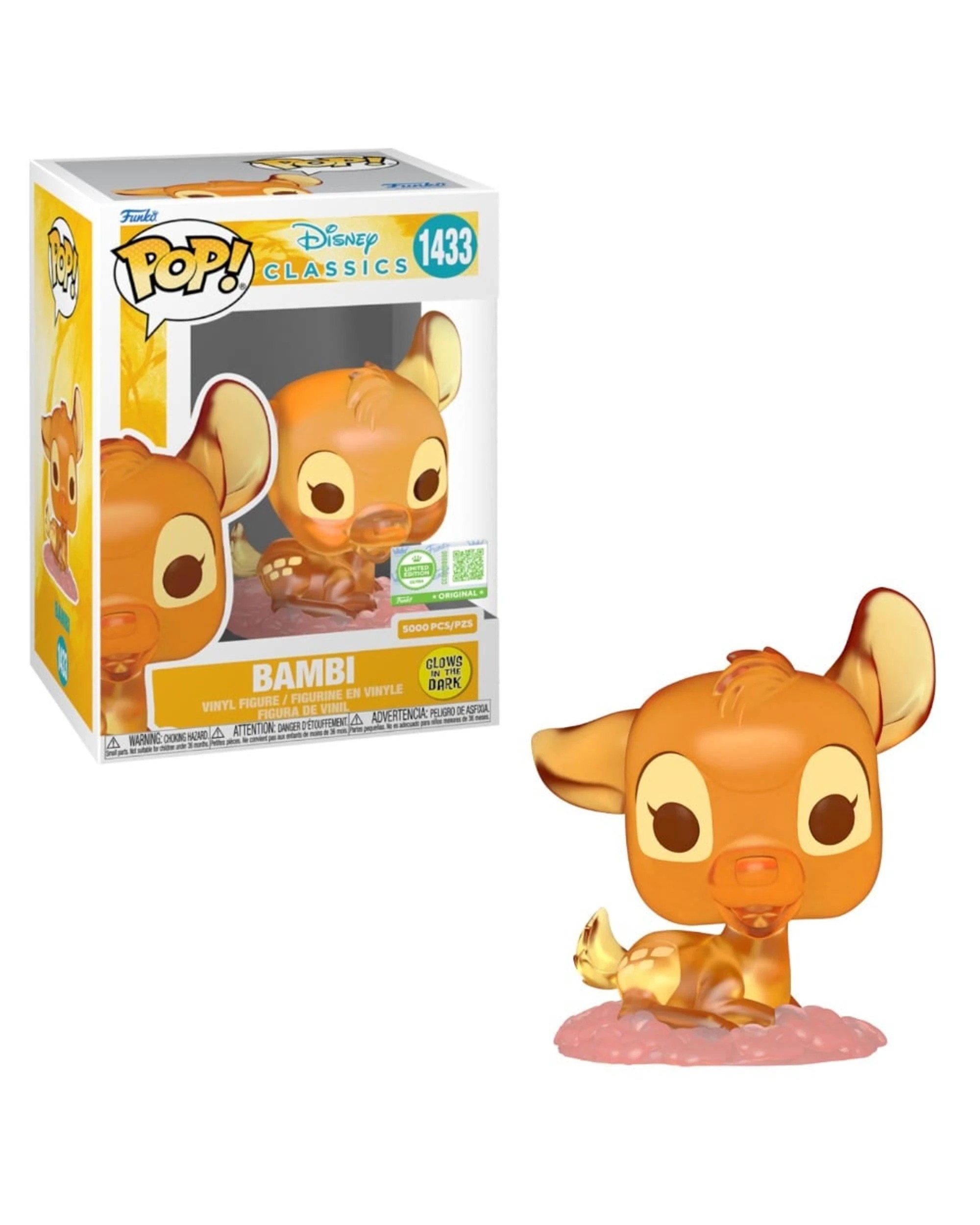 1 Disney Bambi 1942 Bambi Glow Limited Edition Funko POP! Vinyl, 1 of 1