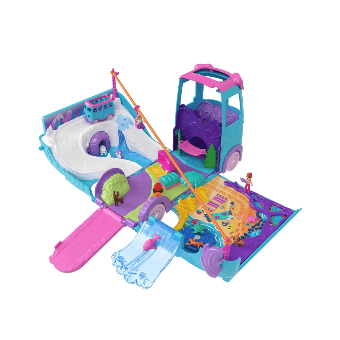 3 Mattel Polly Pocket Pet Mobile Adventure Playset - Multi, 3 of 6