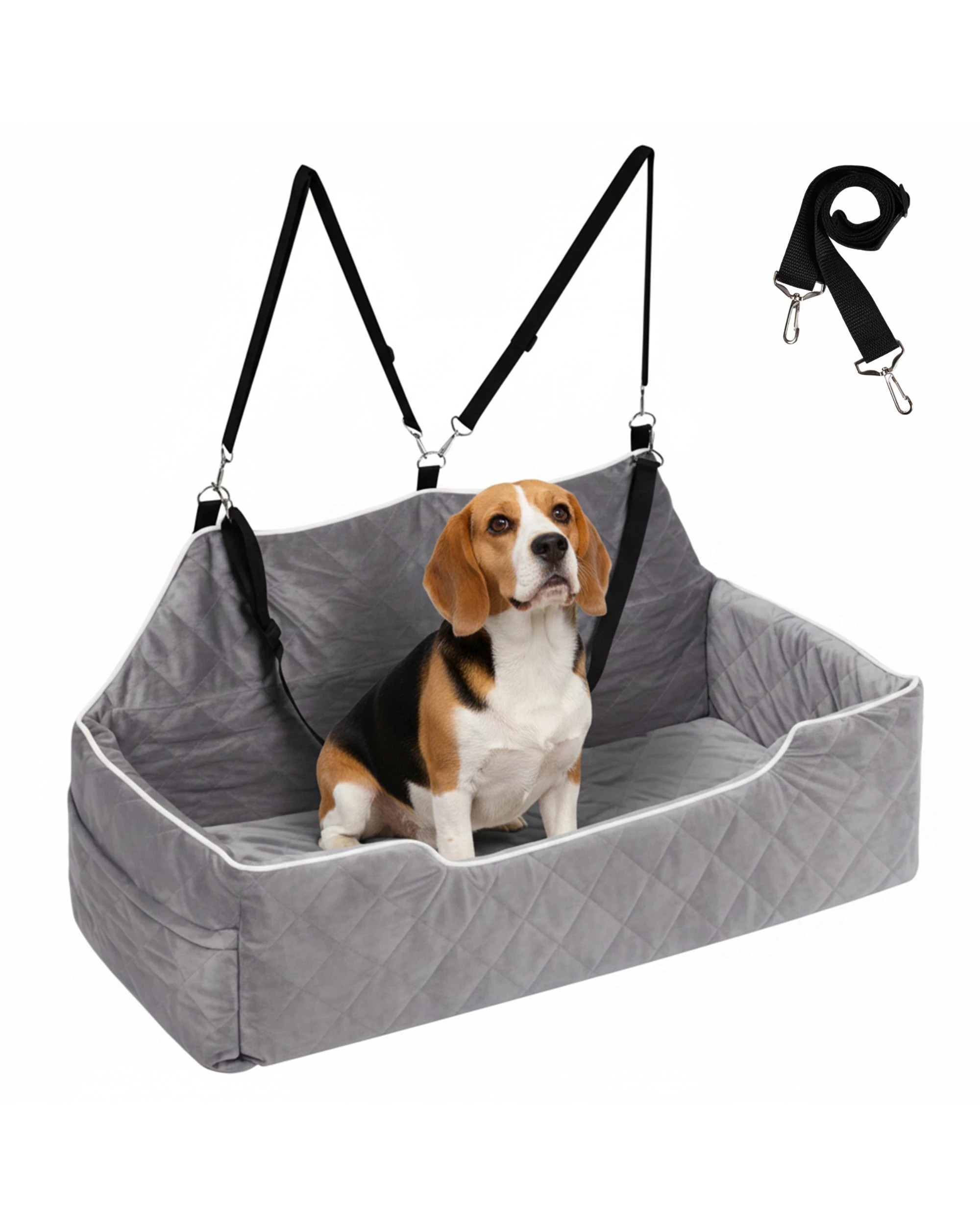 2 Advwin Pet Car Seat for Cat Dog Pet Booster Seat Cover, 2 of 8