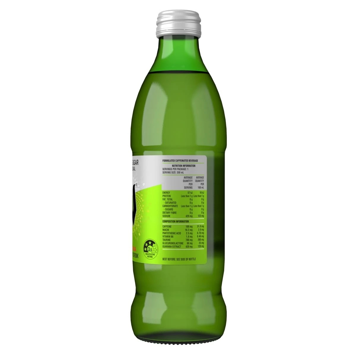 3 V Gurana Zero Sugar Original Energy Drink - 350ml, 3 of 4
