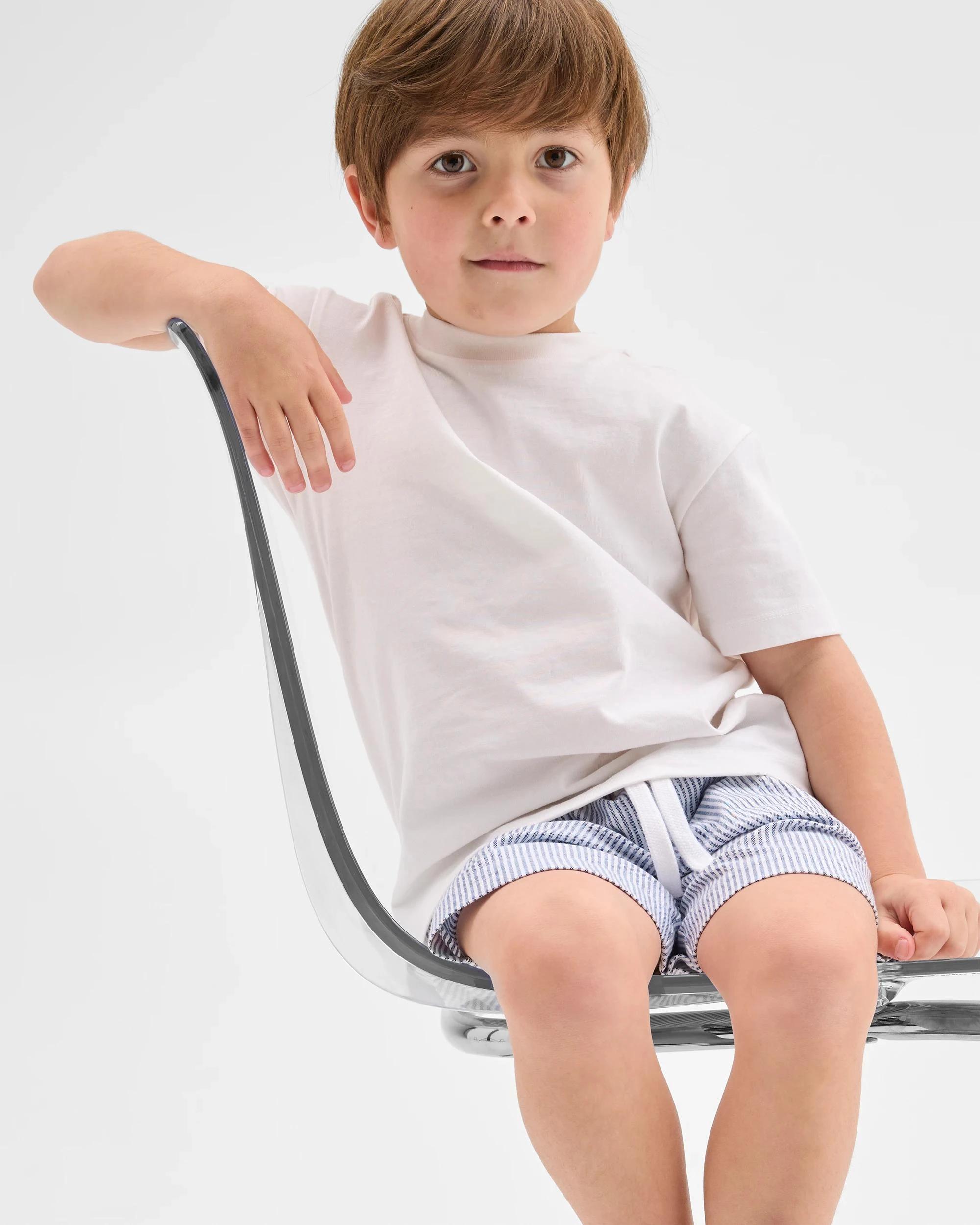 5 Target Textured Stripe Shorts BLUE, 5 of 7