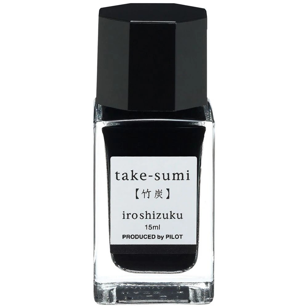 1 PILOT Iroshizuku Fountain Pen Ink 15mL Bamboo Charcoal, 1 of 2