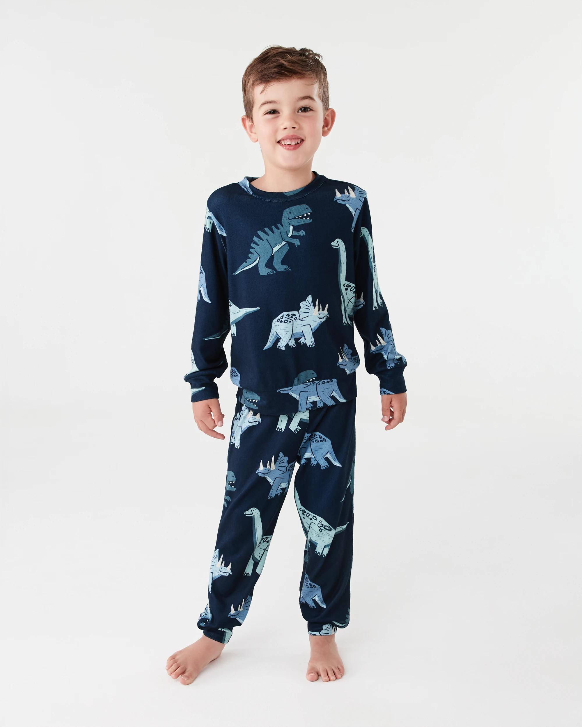 1 Hacci Pyjama Set Nvy Dino, 1 of 5