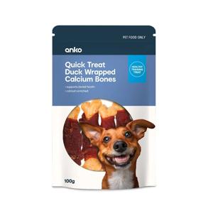 Pet Treat Duck Wrapped Calcium Bones