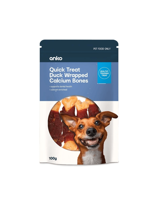 Pet Treat Duck Wrapped Calcium B