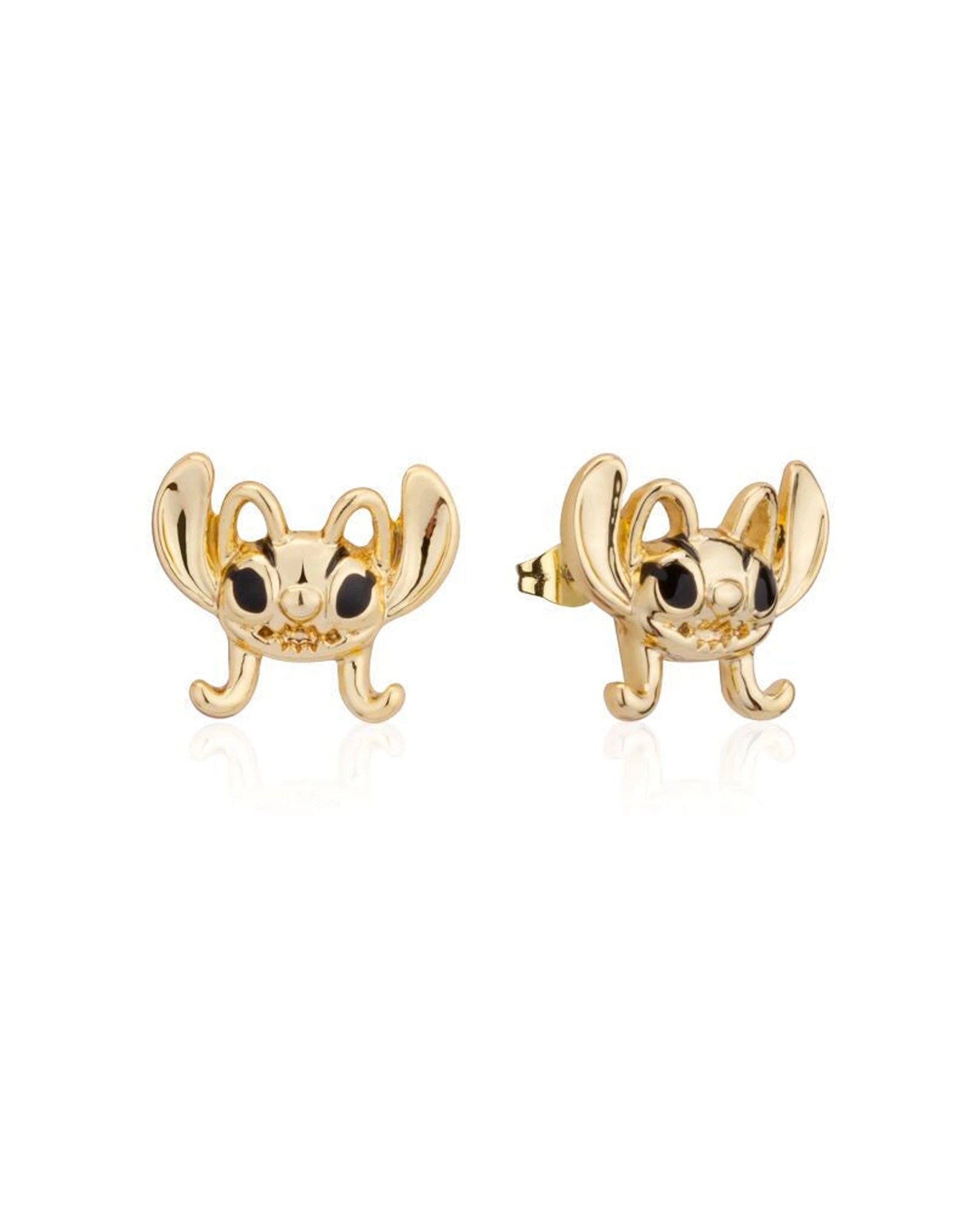 1 Couture Kingdom Disney Lilo And Stitch Angel Stud Earrings - Gold, 1 of 2
