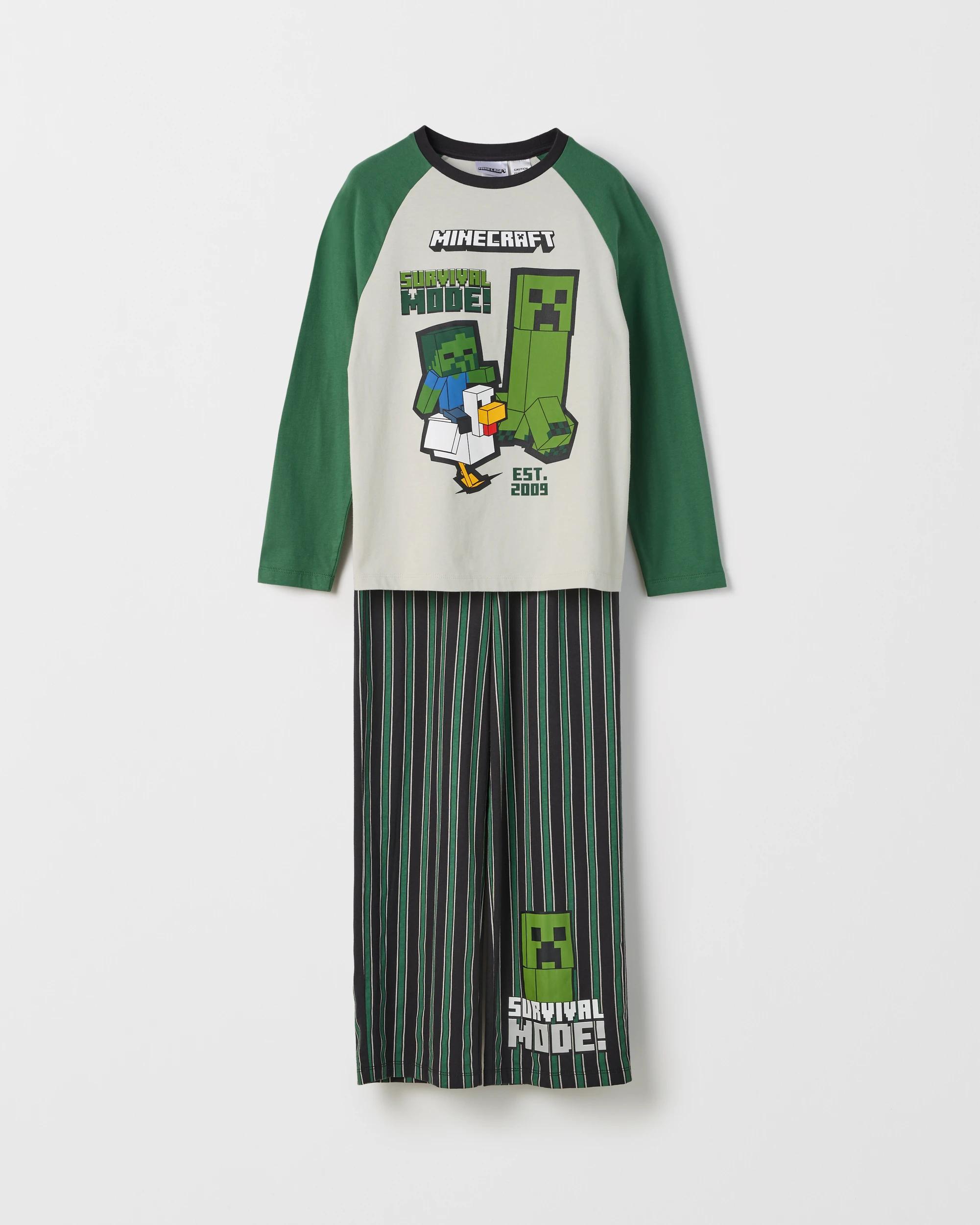 1 Minecraft Australian Cotton Older Boys Pyjama Set MINECRAFT, 1 of 4