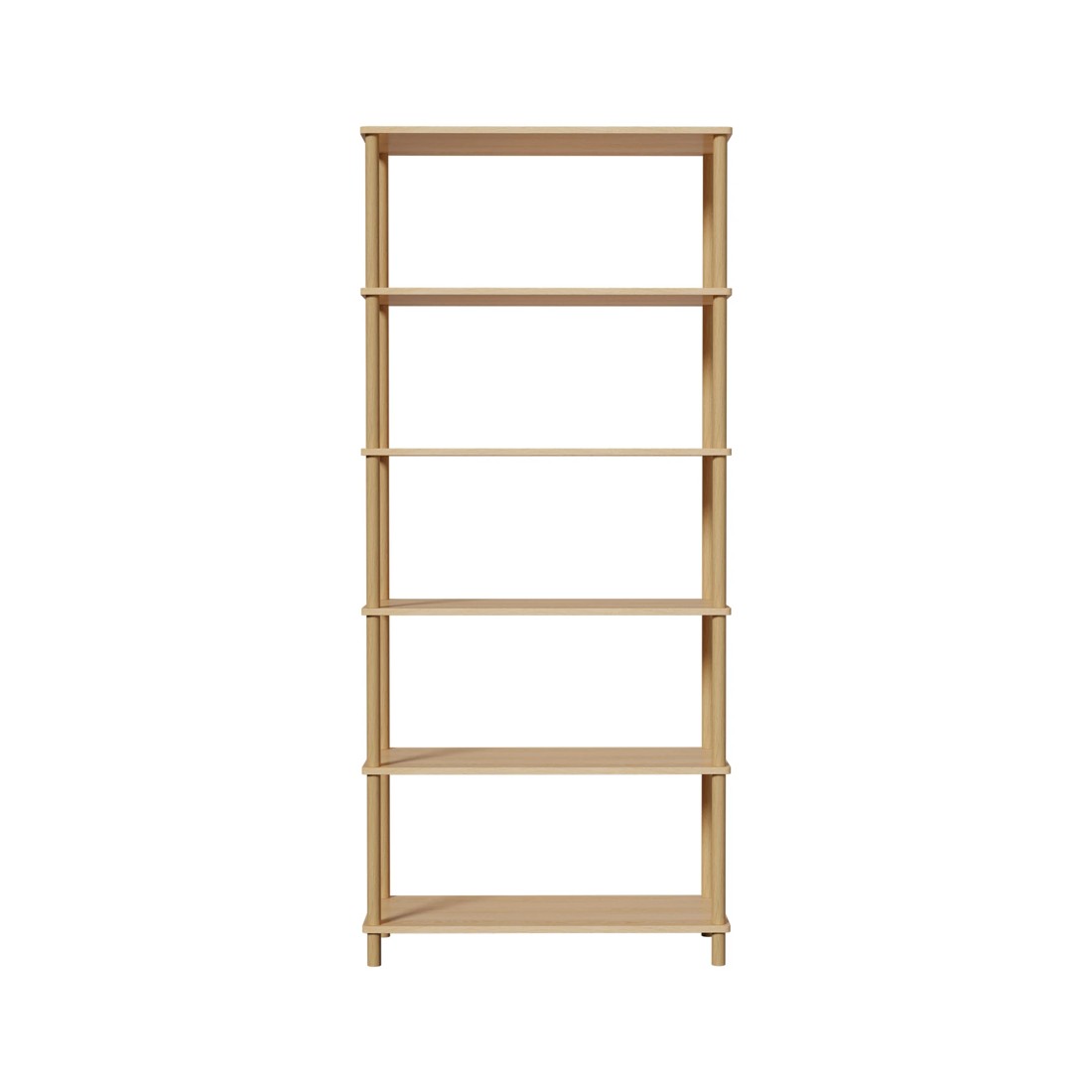 6 Oikiture Bookshelf 5 Tier Display Shelf Storage Shelves Stand Rack
 - natural, 6 of 10