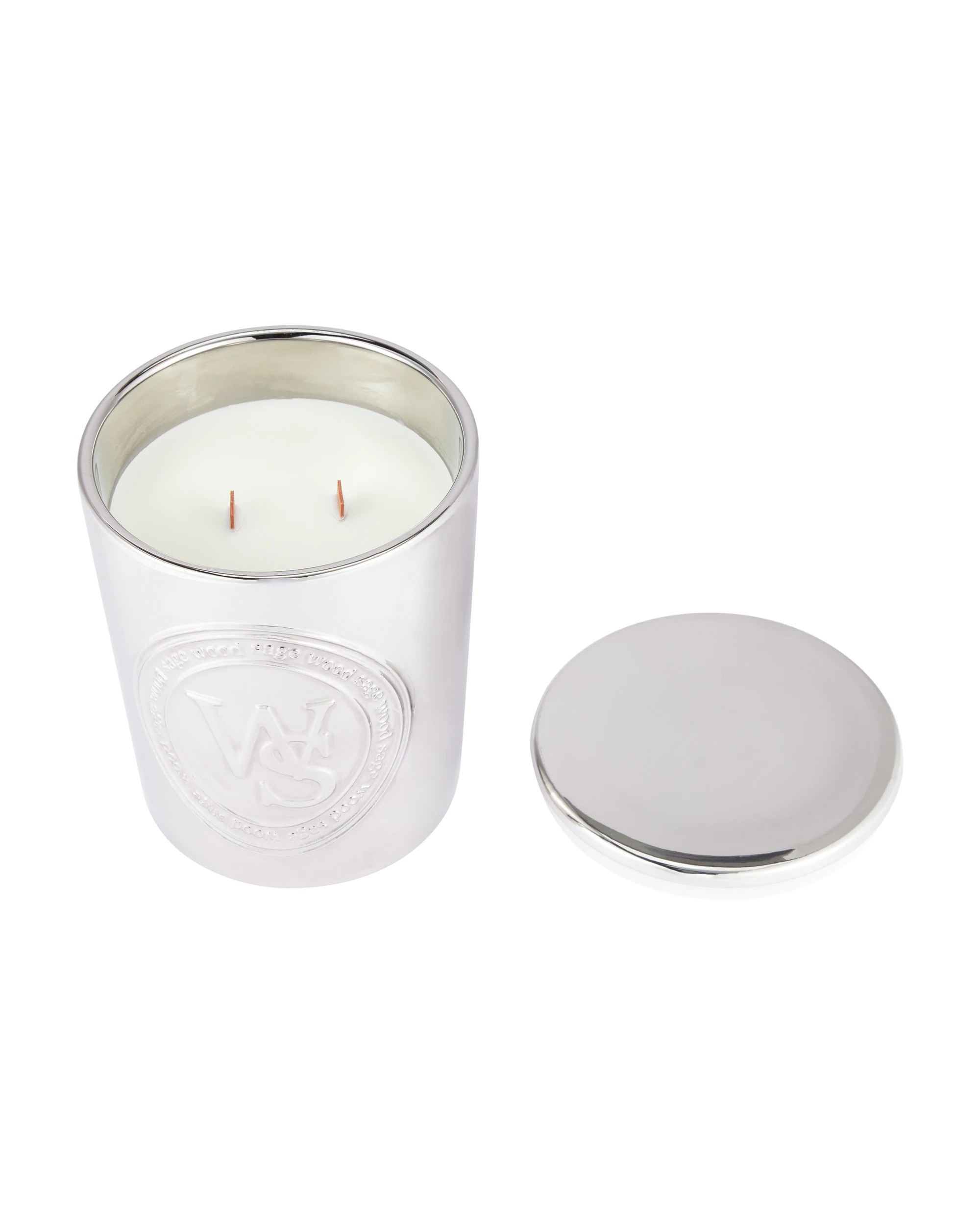 5 XL Wood Sage Chrome Soy Candle, 5 of 6