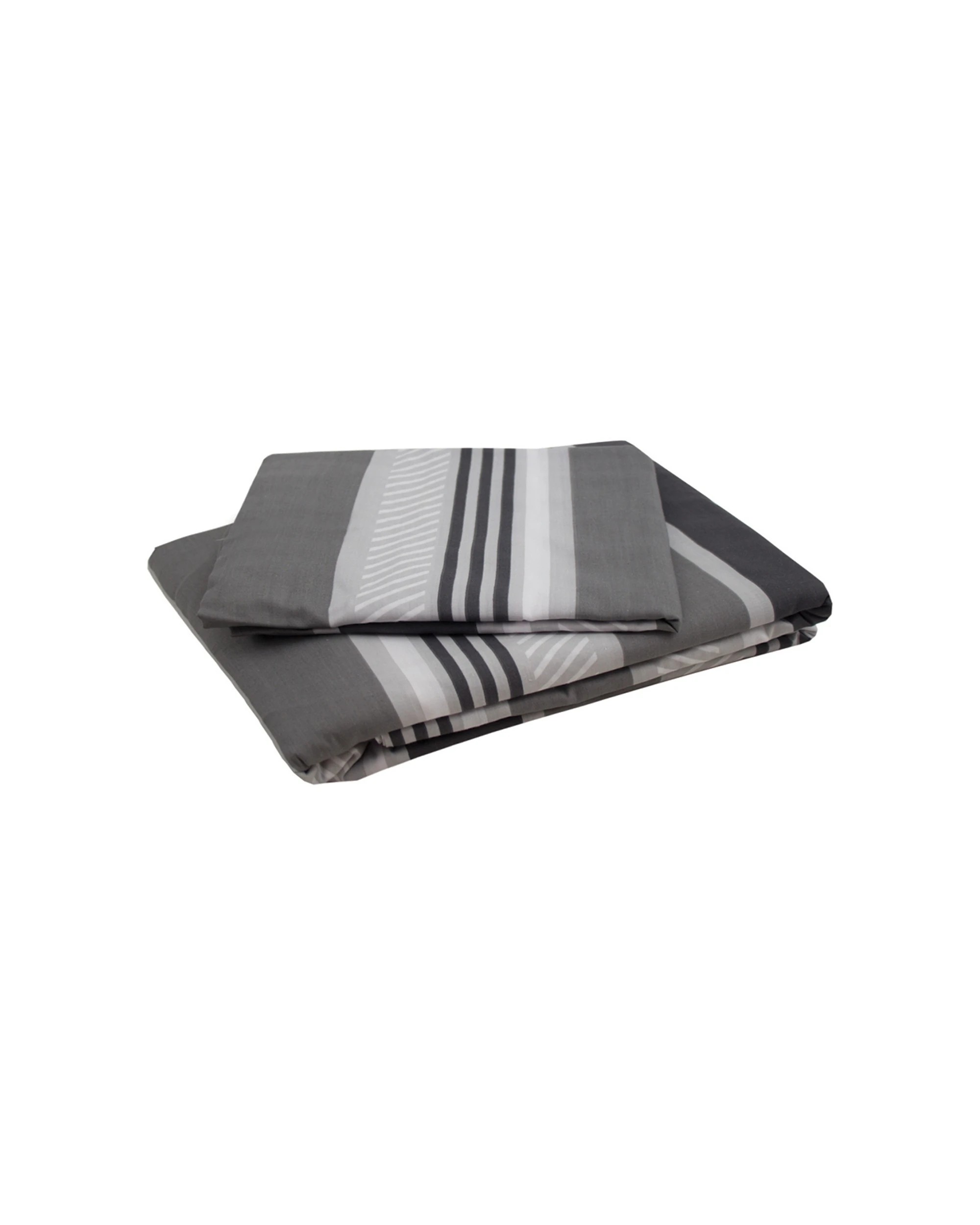 3 Bambury Indiana Quilt Cover Set Soft Woven - Grey, 3 of 3