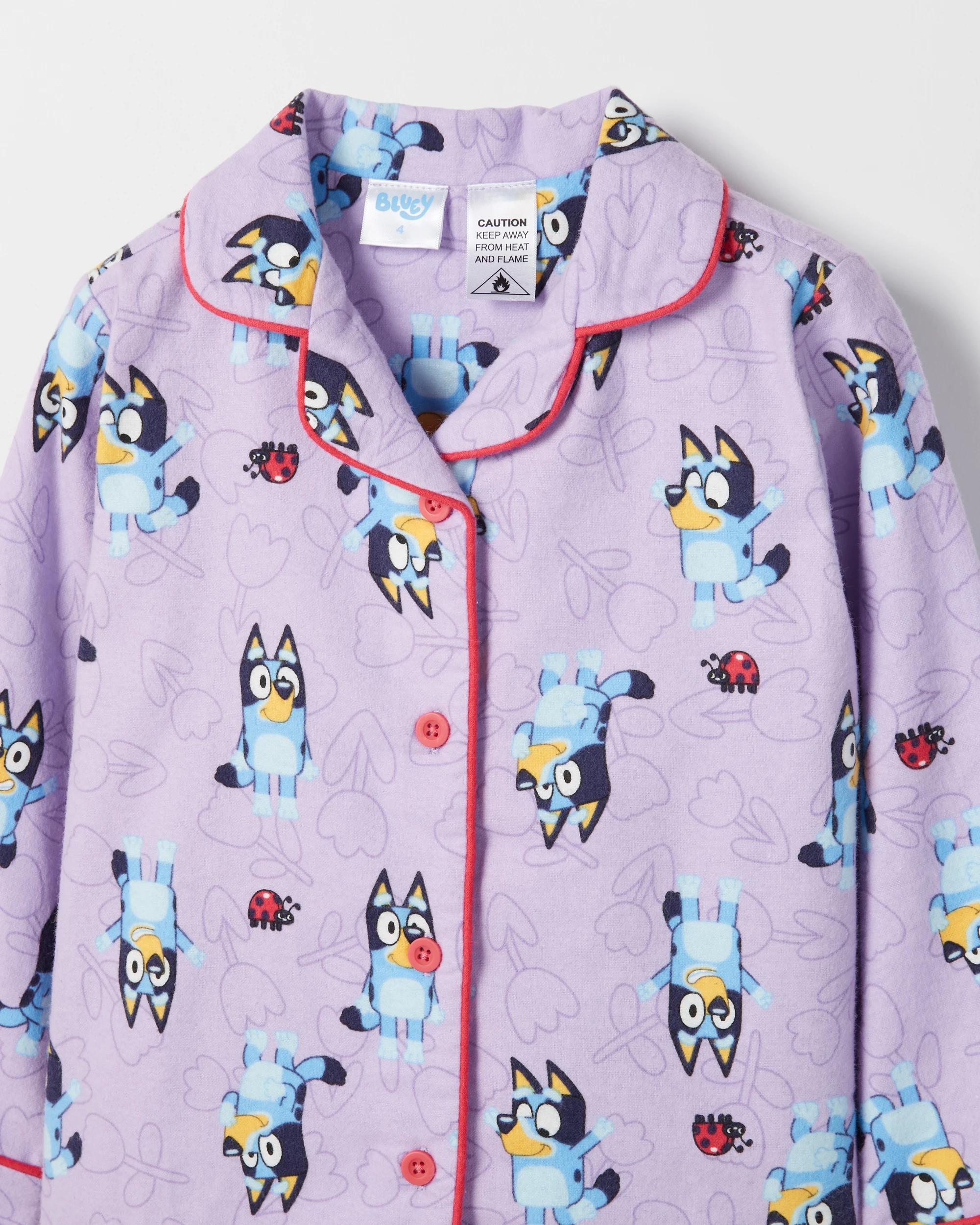 2 Bluey Organic Cotton Younger Girls Pyjama Set BLUEY, 2 of 3