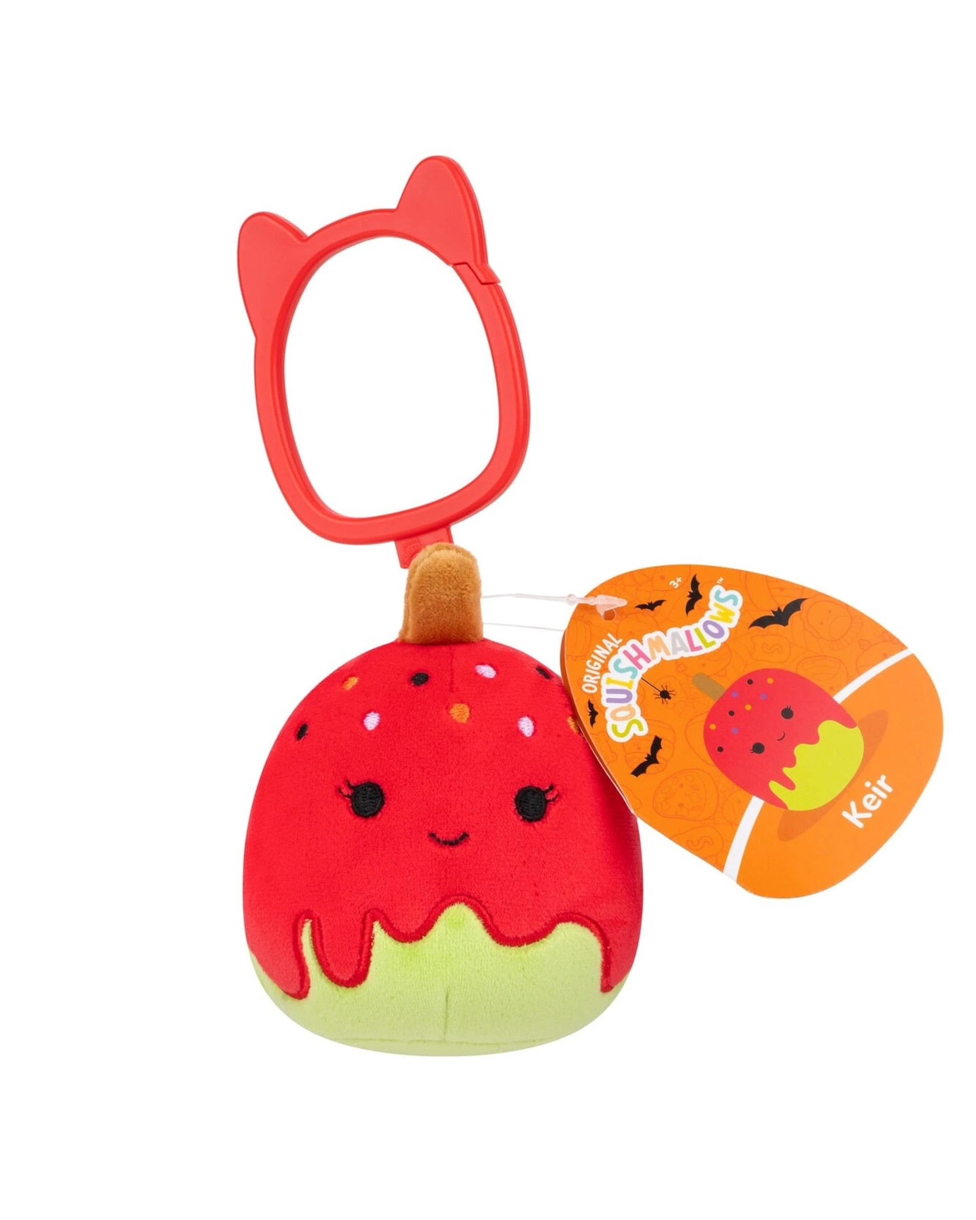 1 Squishmallows Halloween Keir the Candy Apple 3.5 inch Clip-On Plush - Multi, 1 of 6