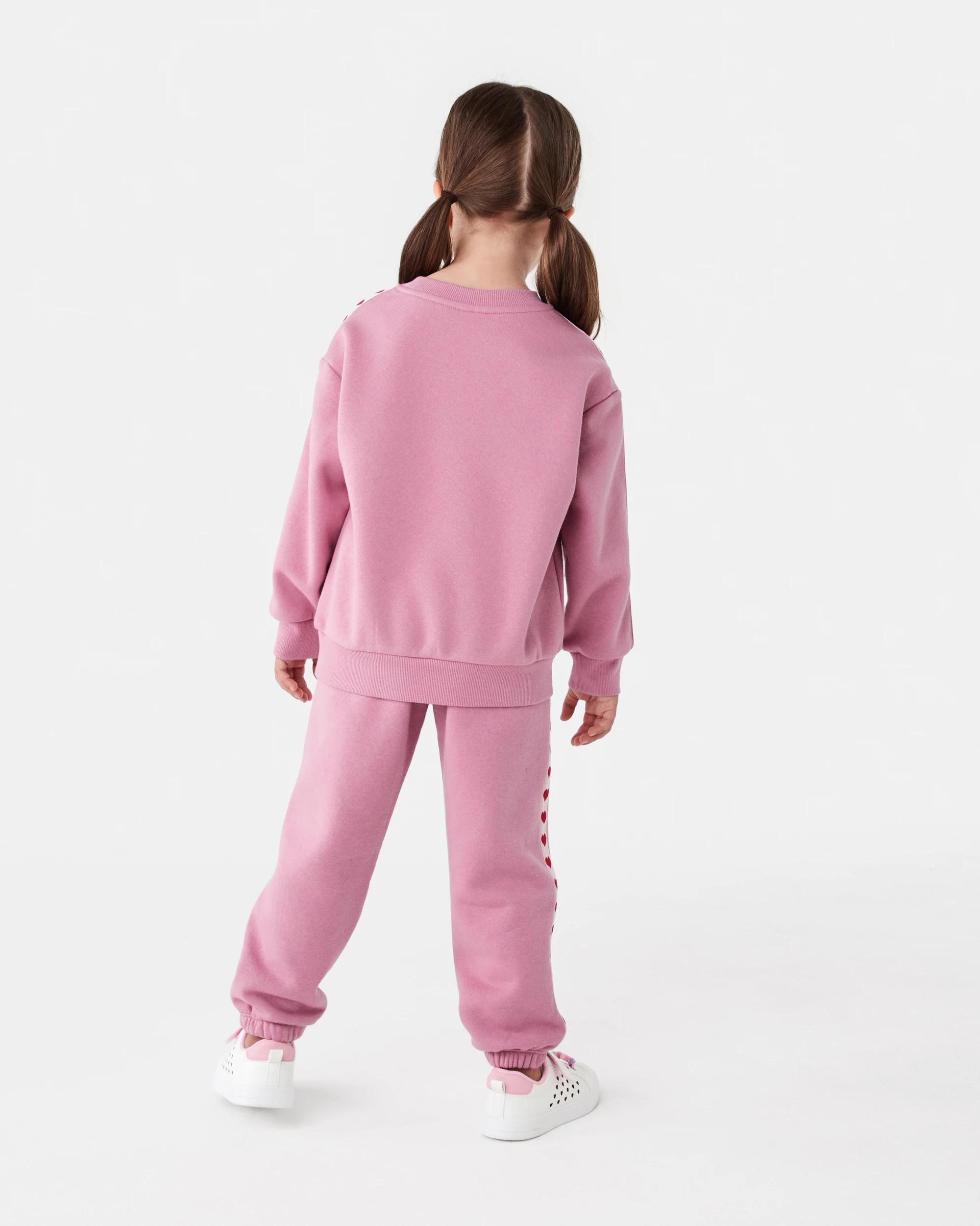 8 Tape Detail Crew Neck Sweatshirt Dust Rose, 8 of 8