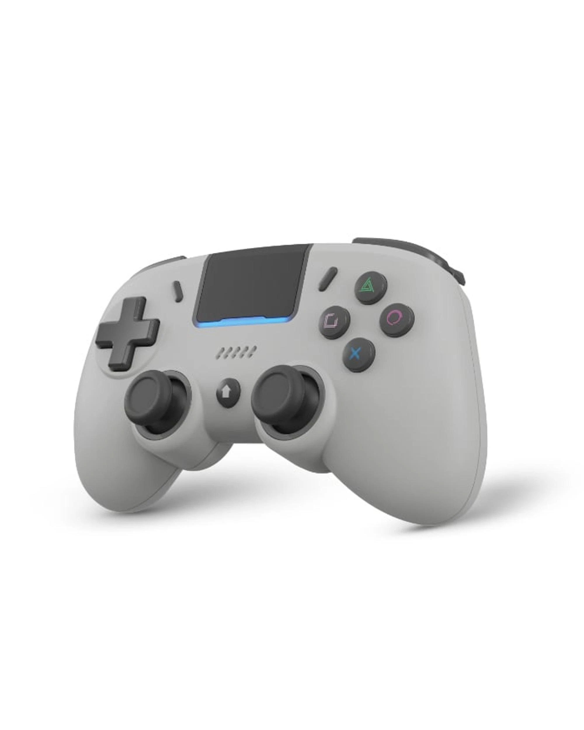 2 Retro Fighters Mantis Mini Wireless Bluetooth Controller for PS4 and PC - Retro Gray - Grey, 2 of 3
