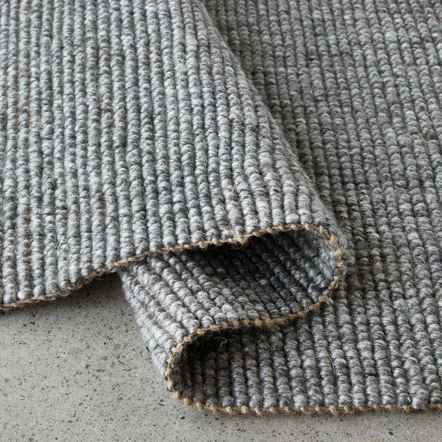 6 Common Ground Rugs Kingsley Ariel 225x155cm - Medium Hand Loomed Wool & Jute Floor Rug - Charcoal, 6 of 6