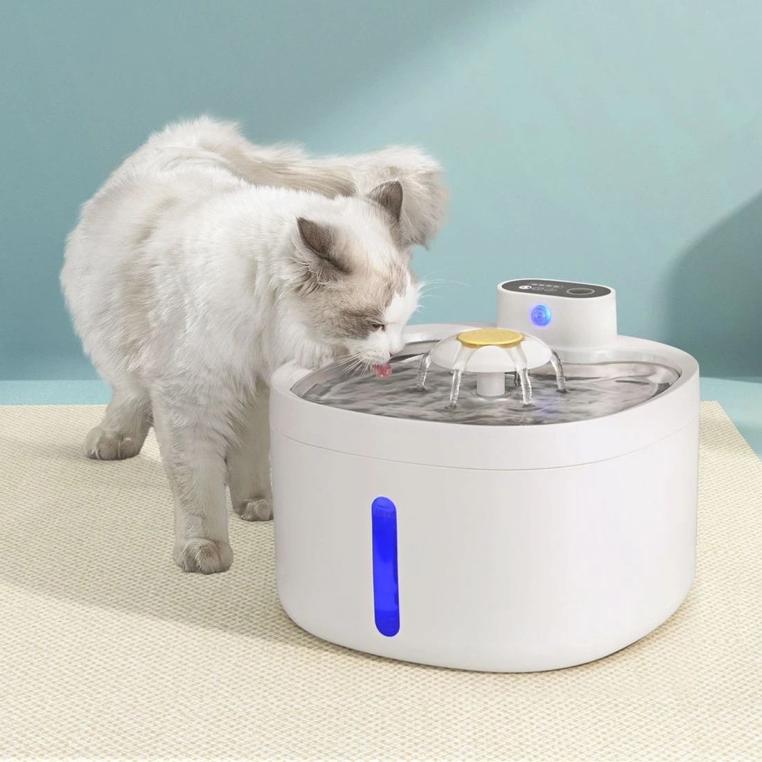 3 i.Pet Pet Water Fountain Feeder Dispenser Filter Dog Cat Drinking Automatic 2.6L - White, 3 of 7