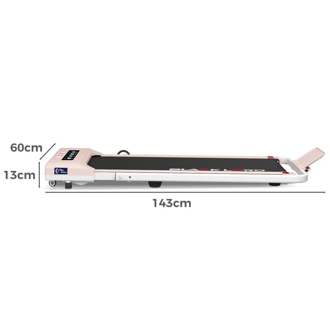 4 Black Lord Treadmill Electric Walking Pad Under Desk Foldable 40cm Belt - Pink, 4 of 10