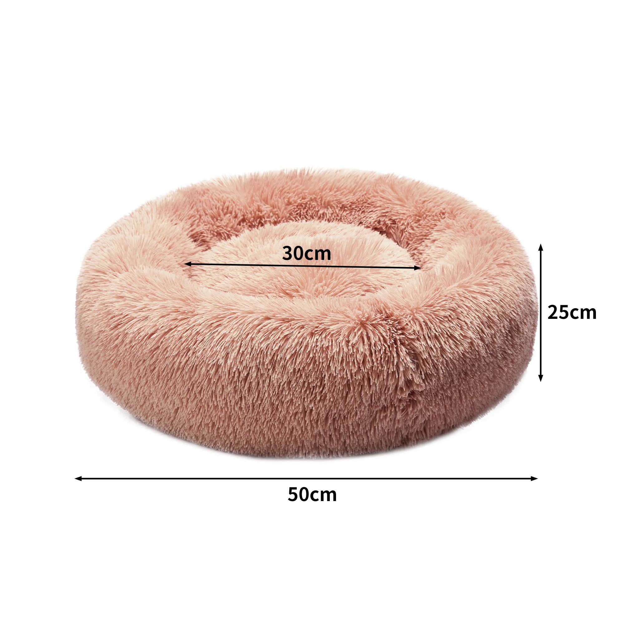 1 Pawz Round Pet Bed S Pink, 1 of 2