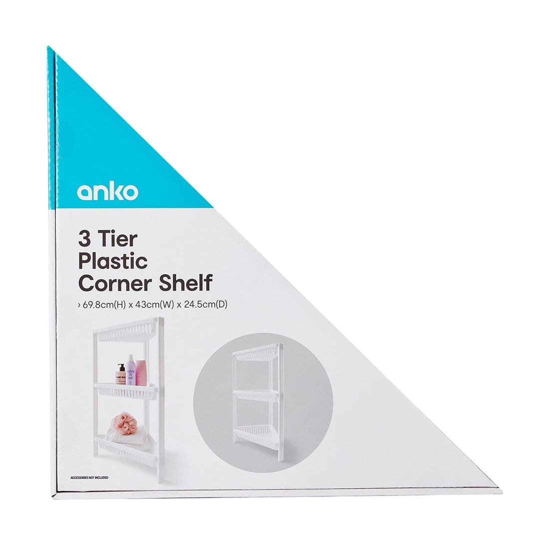 10 3 Tier Plastic Corner Shelf, 10 of 10