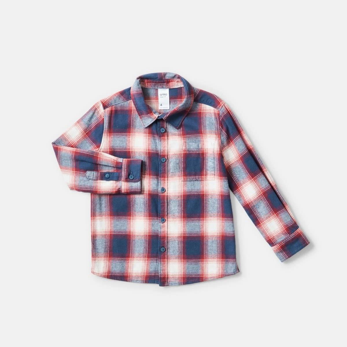 8 Yarn Dyed Flannel Shirt Blu Check, 8 of 9