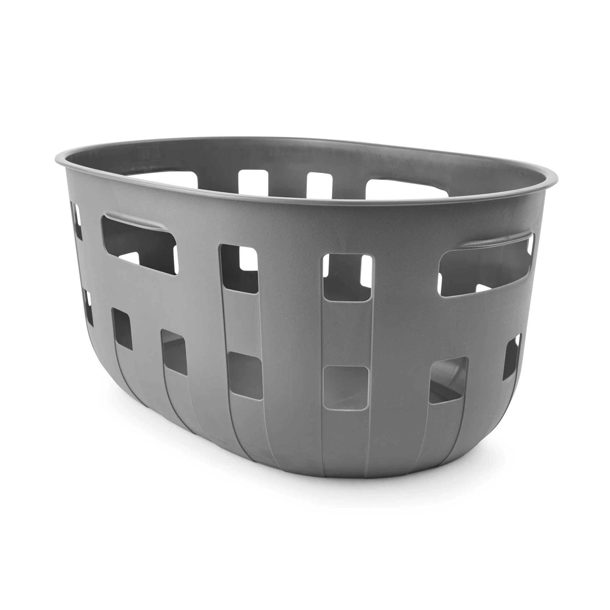 1 50L Trellis Laundry Basket - Charcoal, 1 of 6