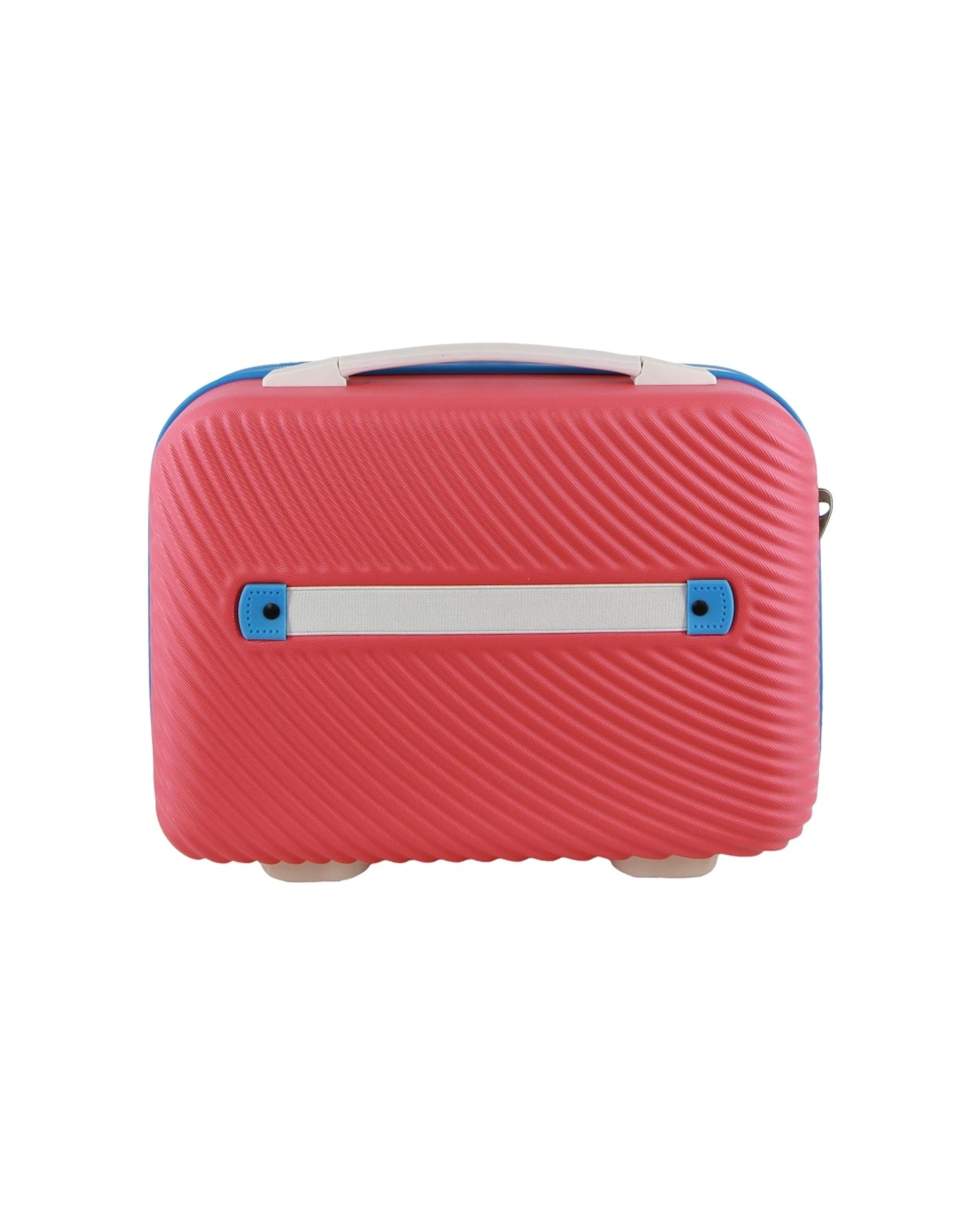 3 GAP Stripe Hard-Shell Mini Travel Crossbody Bag With Zip Pocket 27cm Coral - Red, 3 of 3