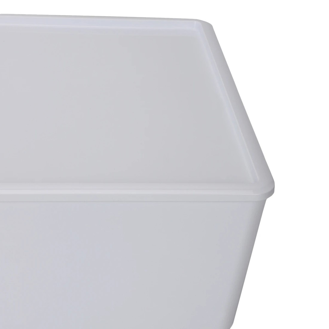 5 26L Smooth and Shiny Plastic Tub - White, 5 of 6