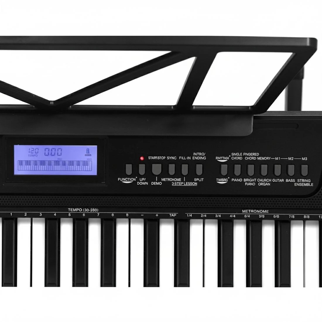 4 Alpha 61 Keys Electronic Piano Keyboard Digital Electric w/ Stand Stool Touch - Black, 4 of 6