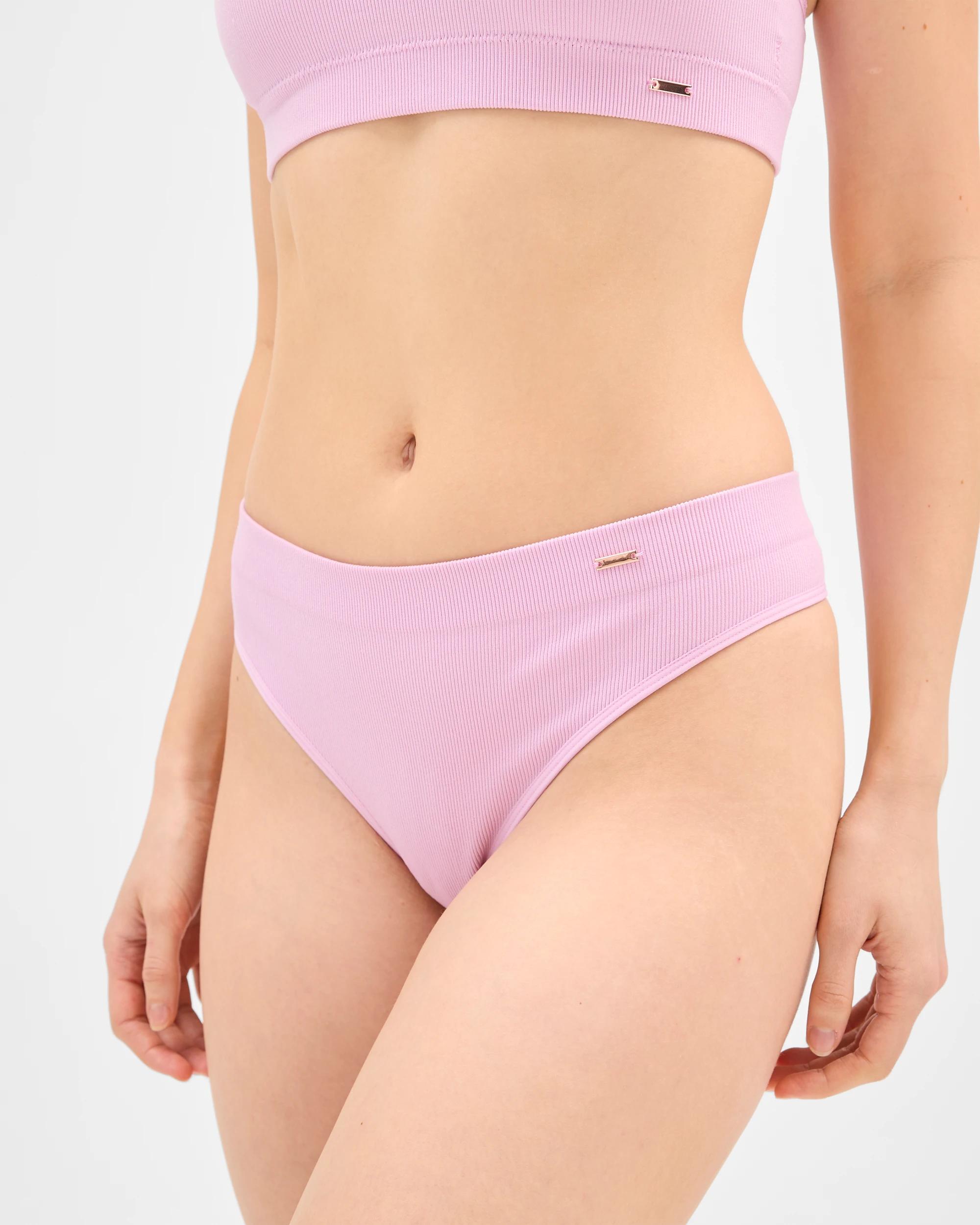 5 Lily Loves 2 Pack Rib Seamfree High Waist G-String Briefs ORC/PK, 5 of 6
