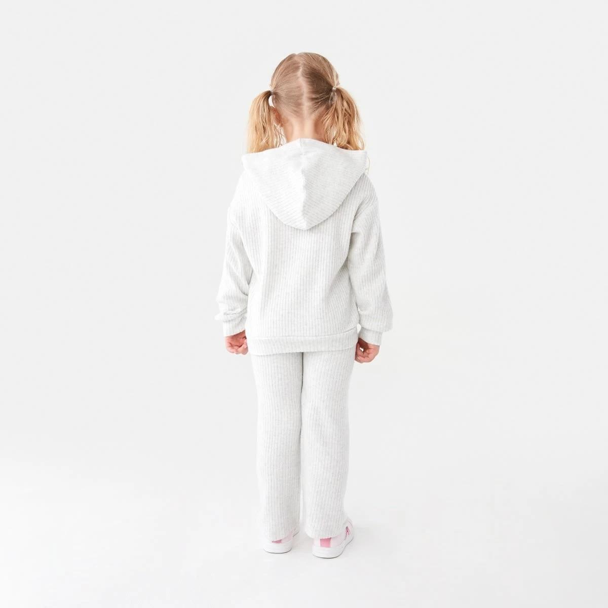 6 Wide Leg Brushed Leggings Wht Marle, 6 of 8