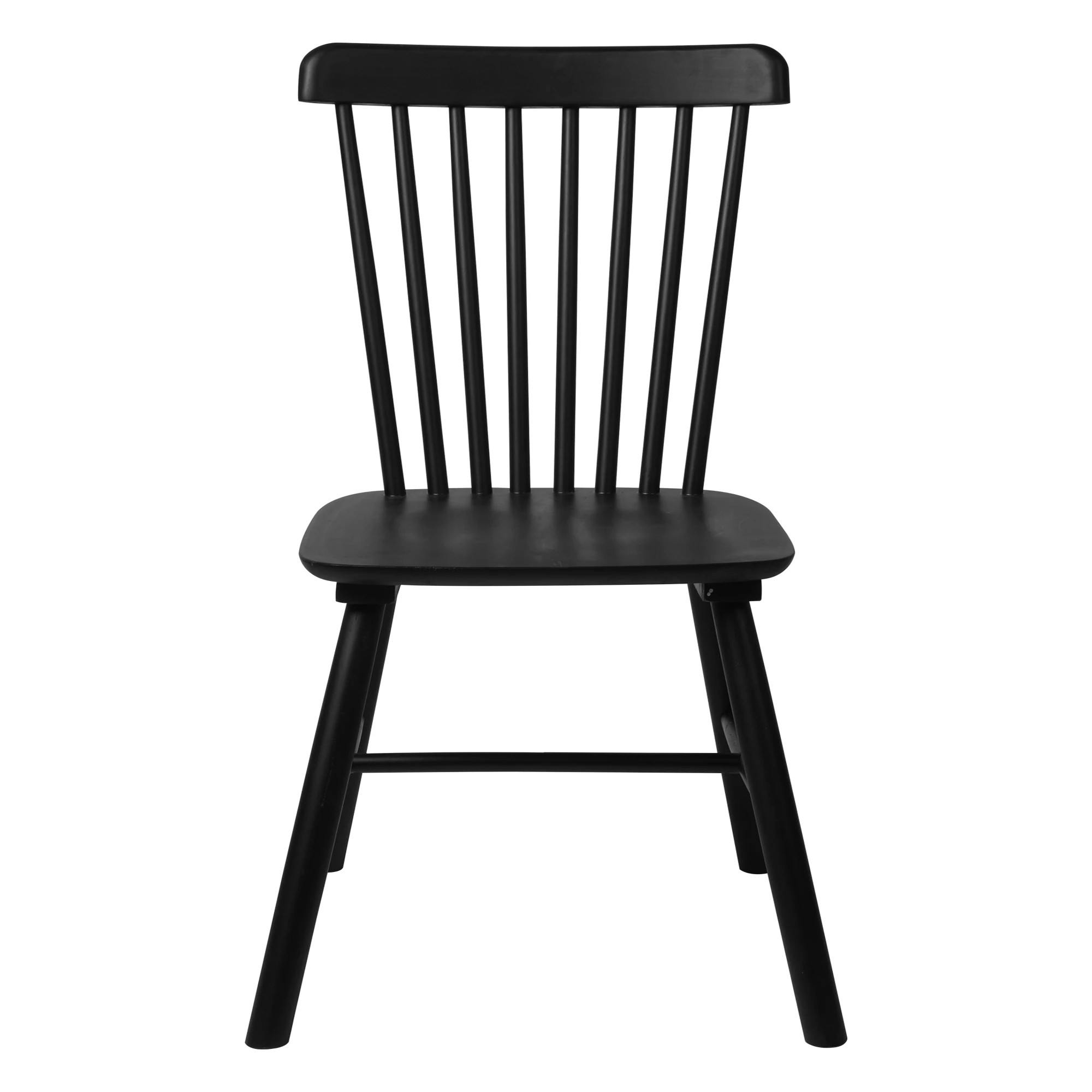 2 Levede 1 Set Of 6 Levede Windsor Dining Chairs - Black, 2 of 4