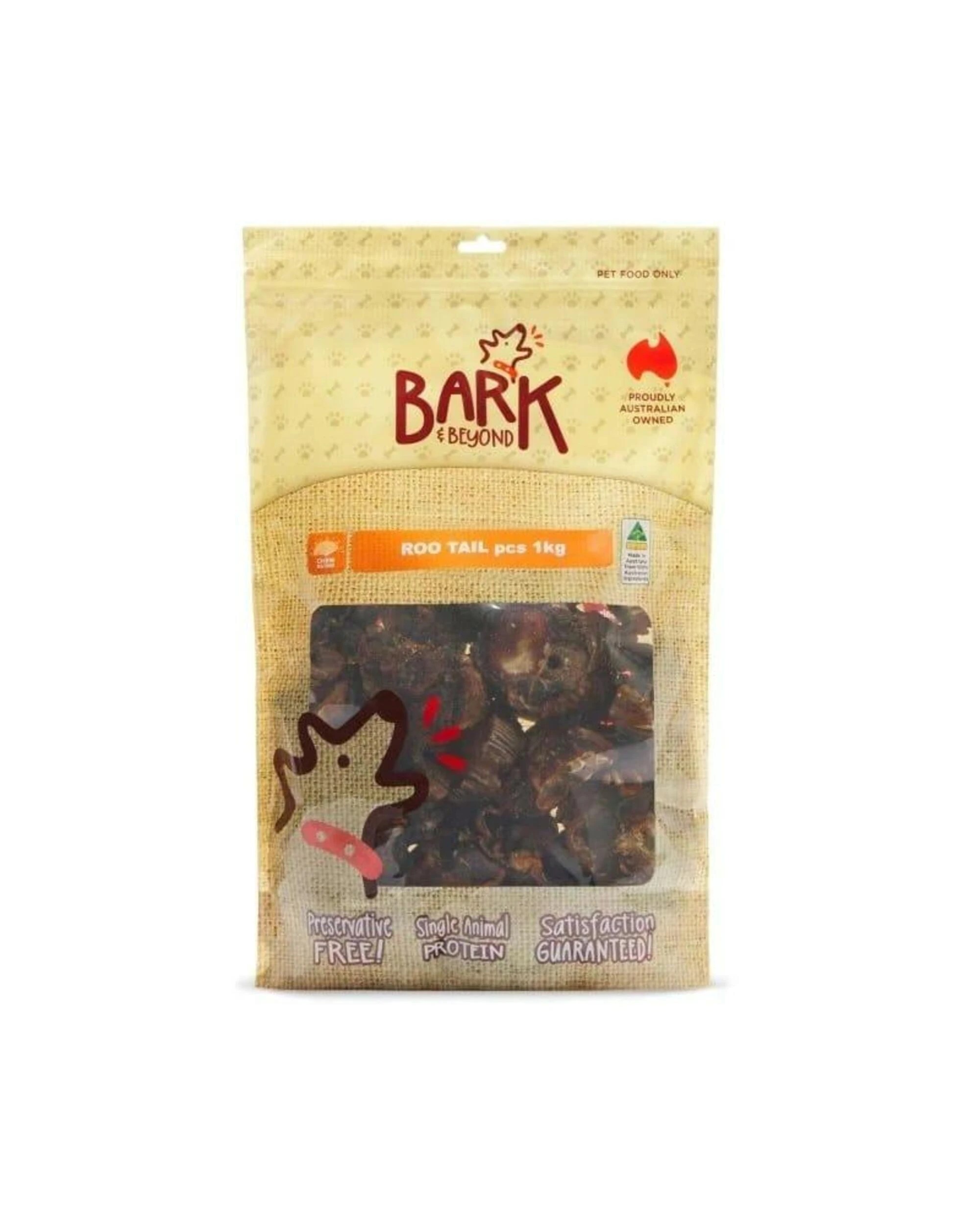 1 Bark & Beyond Kangaroo Tails 1kg, 1 of 1