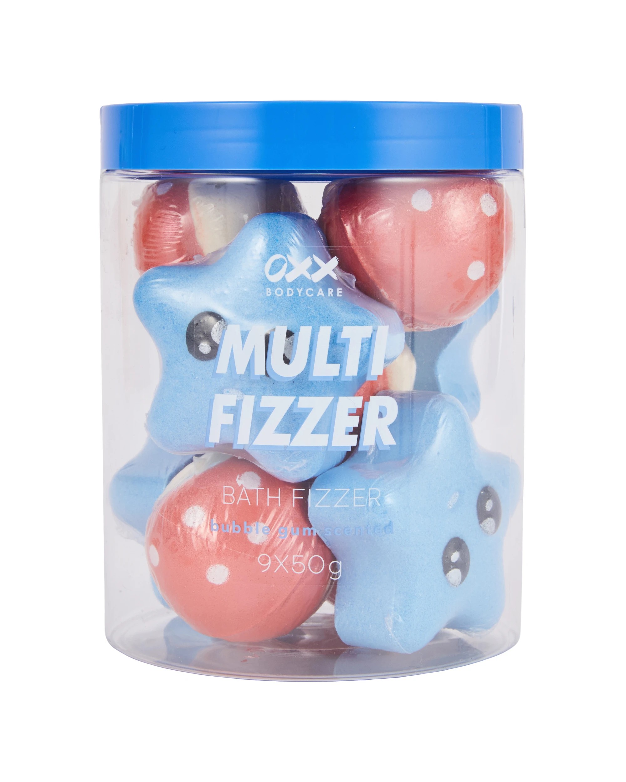 1 OXX Bodycare 9 Piece Multi Bath Fizzer - Bubble Gum Scented, 1 of 5
